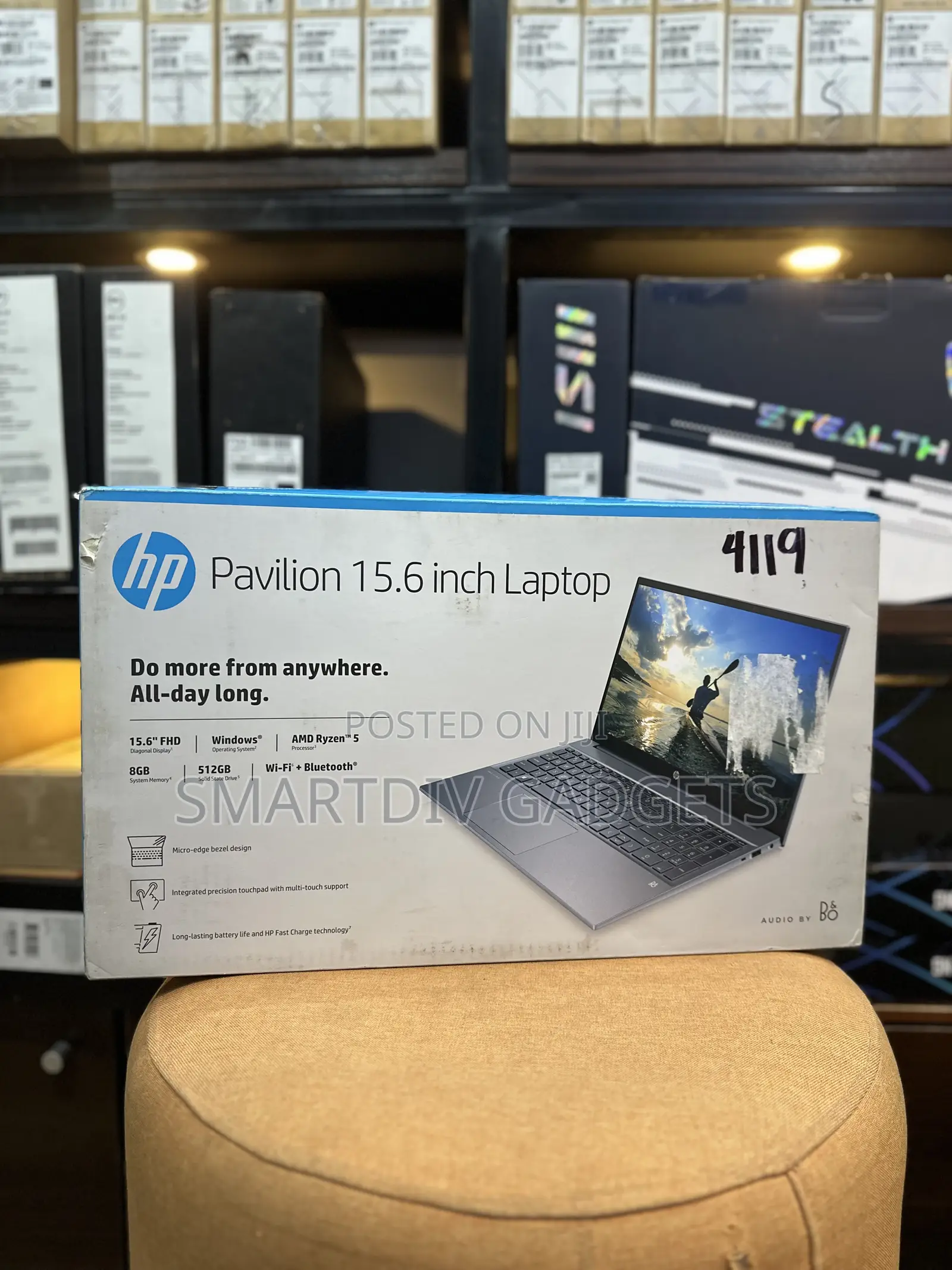 New Laptop HP Pavilion 15 8GB AMD Ryzen 5 SSD 512GB
