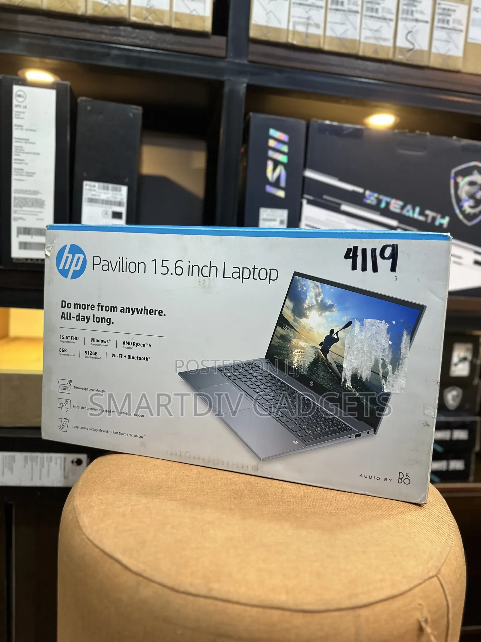 New Laptop HP Pavilion 15 8GB AMD Ryzen 5 SSD 512GB