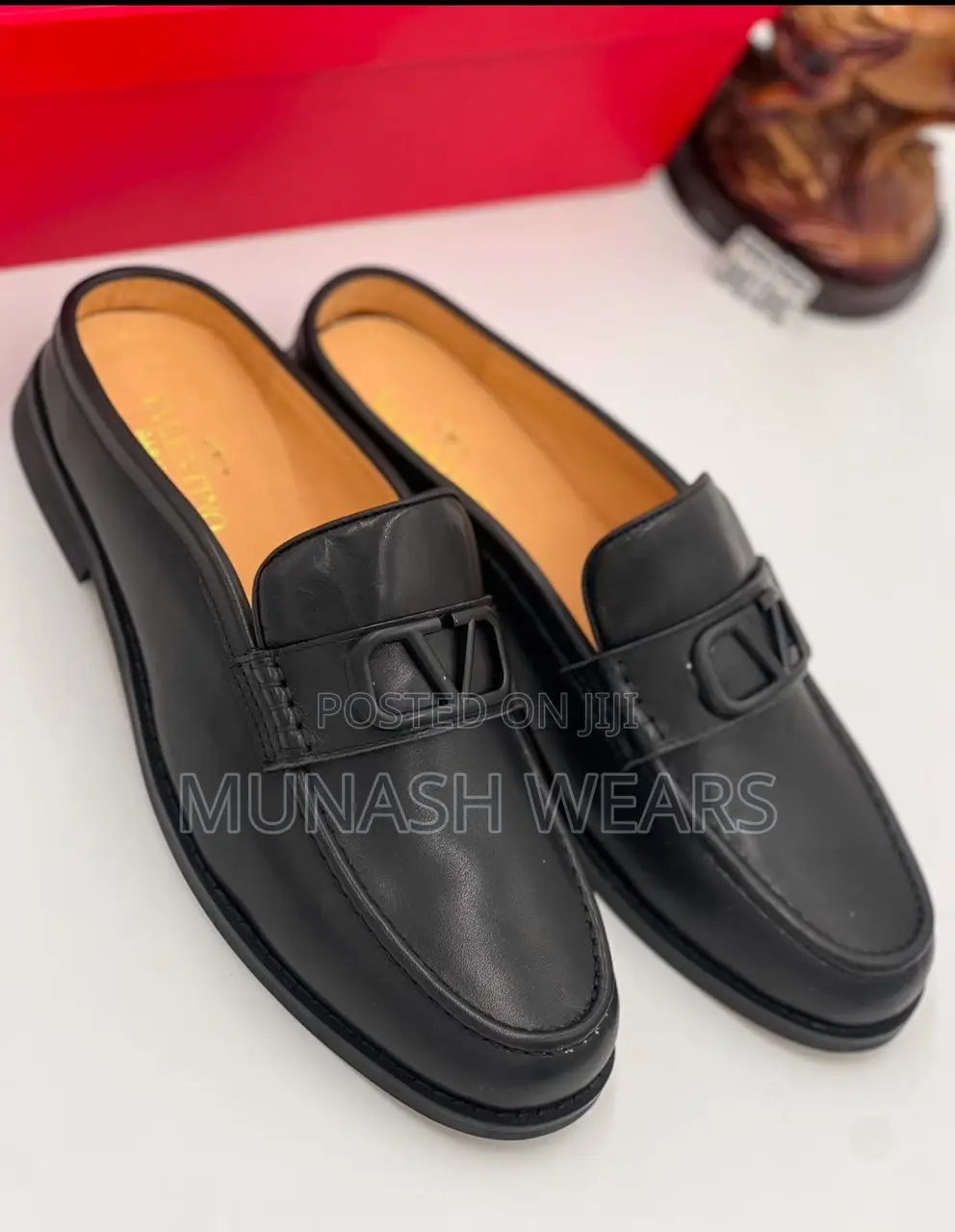 Valentino Leather Half Shoe 40-46,Nationwide Delivery
