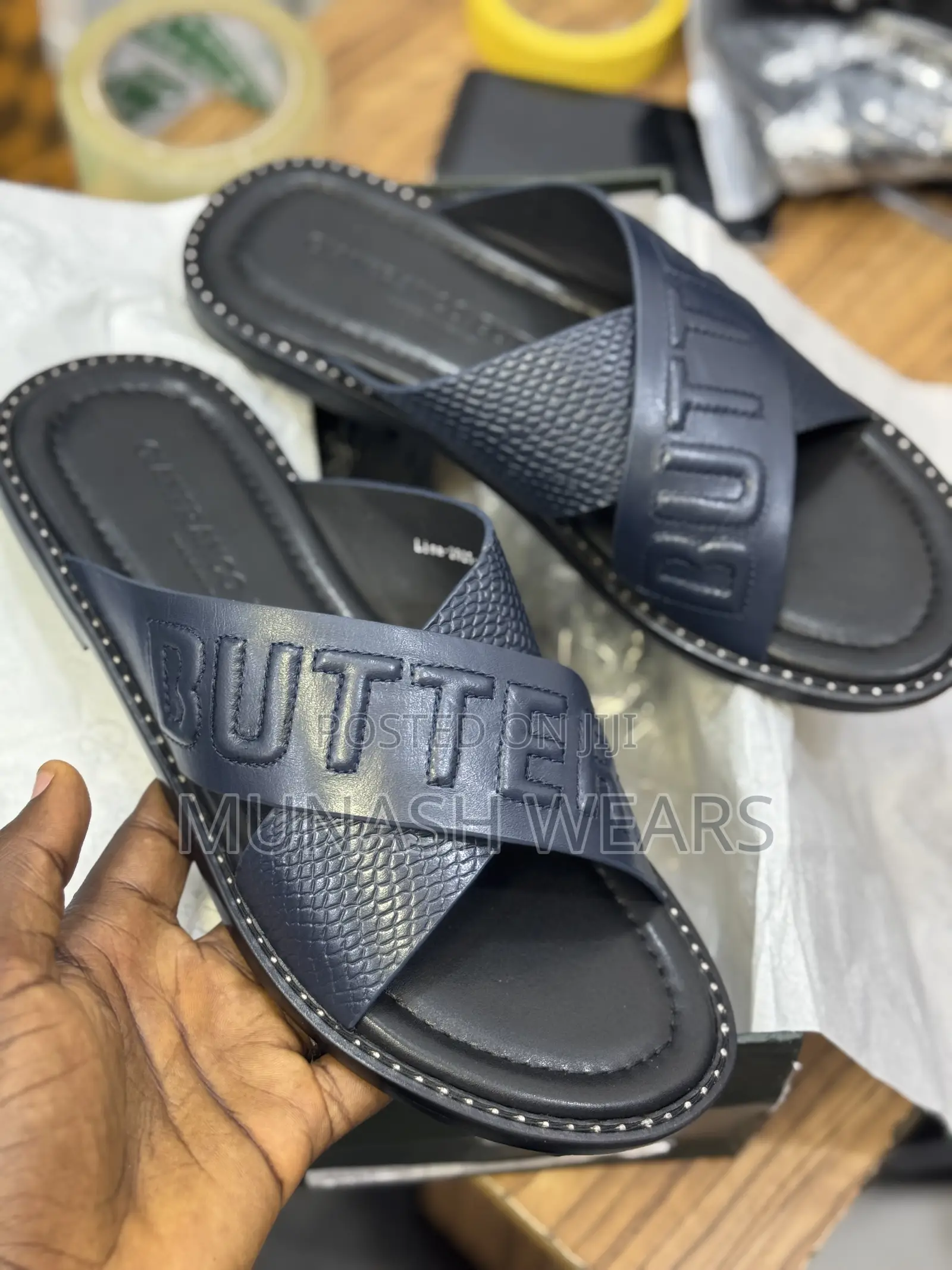 Italian Butteri Leather Slipers