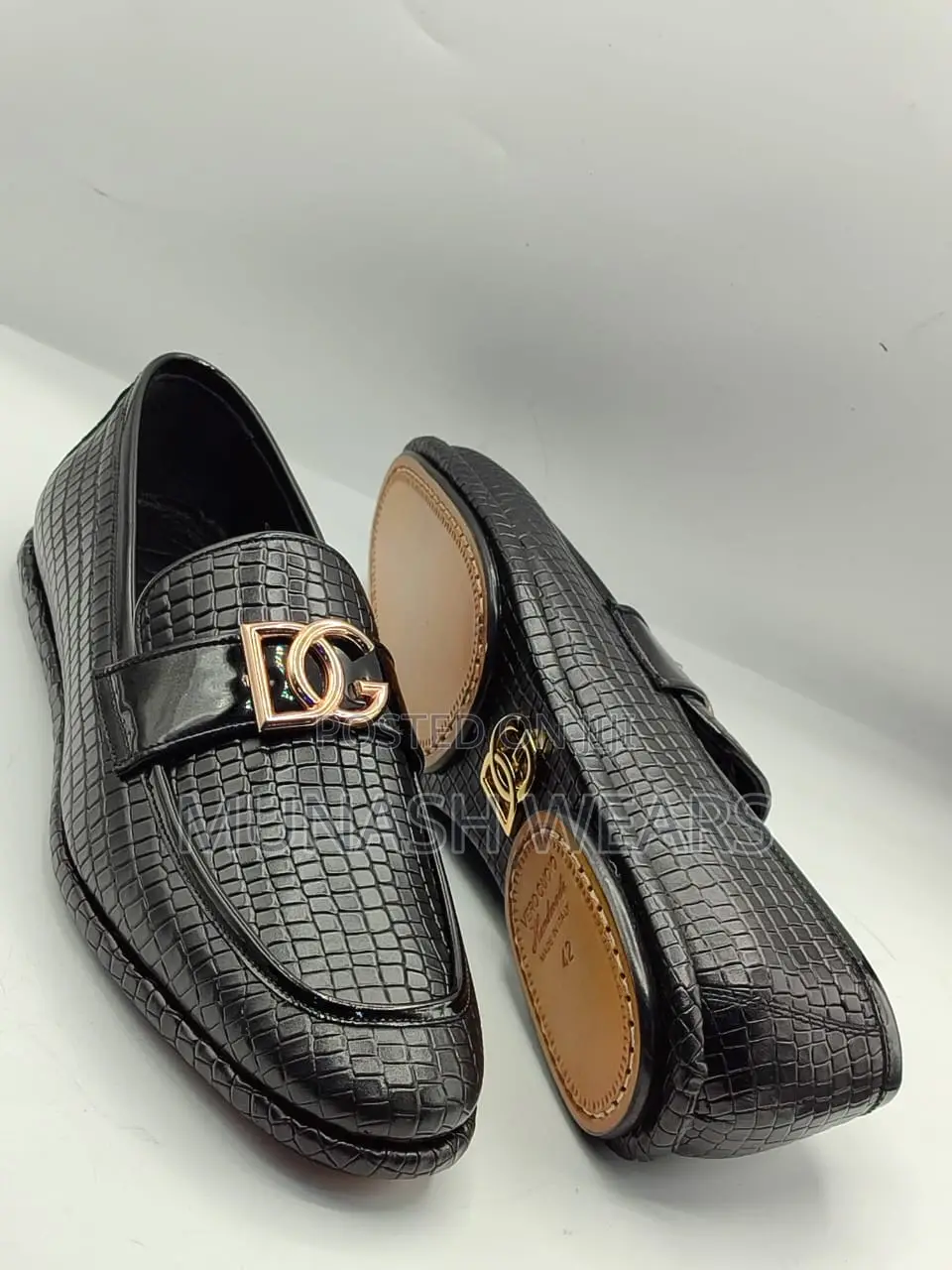 Pure Italian D G Leather Royal Shoe 40-46