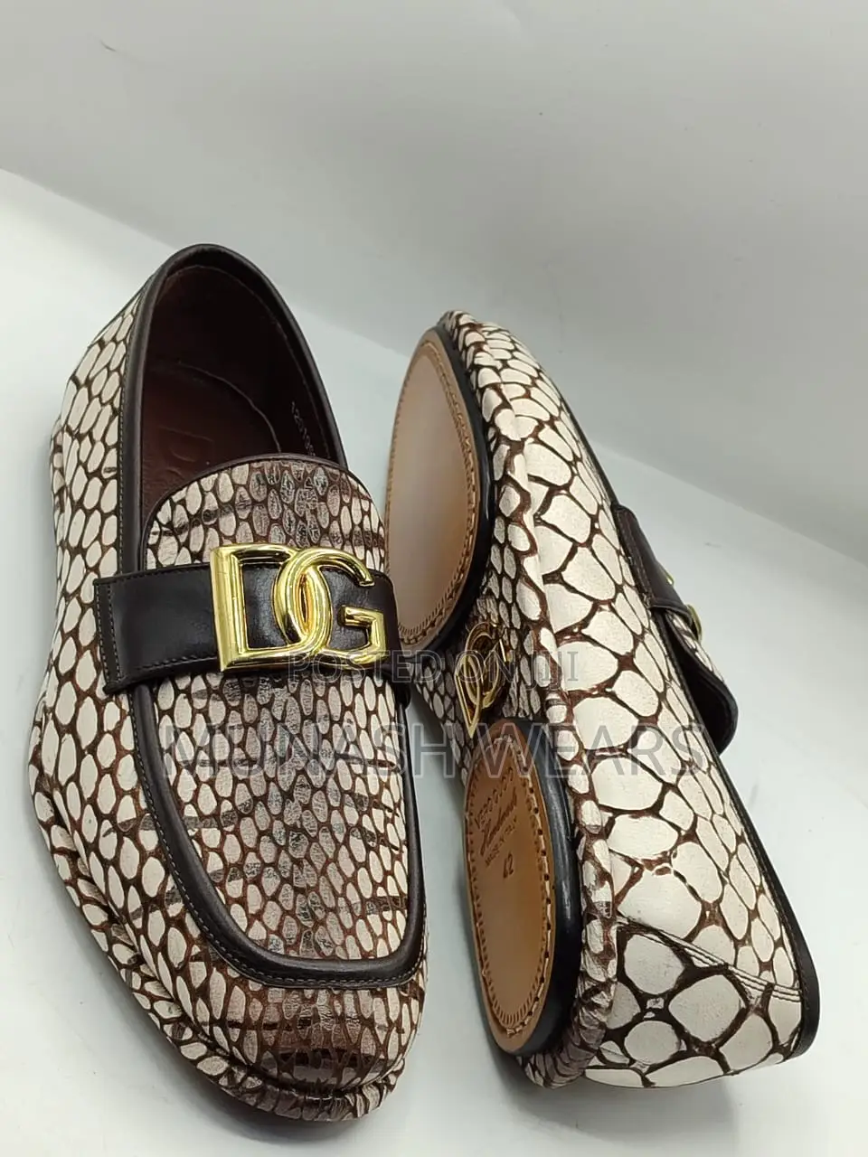 Pure Italian D G Leather Royal Shoe 40-46
