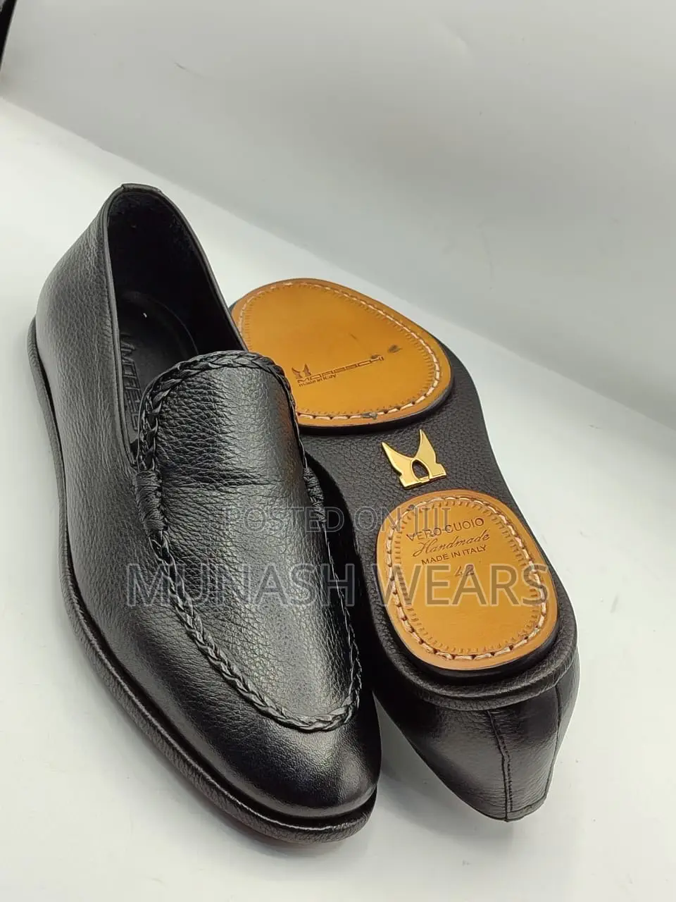 Italian Moreschi Leather Men Royal Shoe