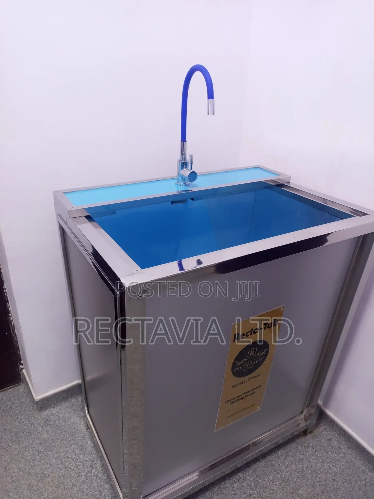 Dirty Linen Instrument Troughs + Sterile Instrumen Trolley