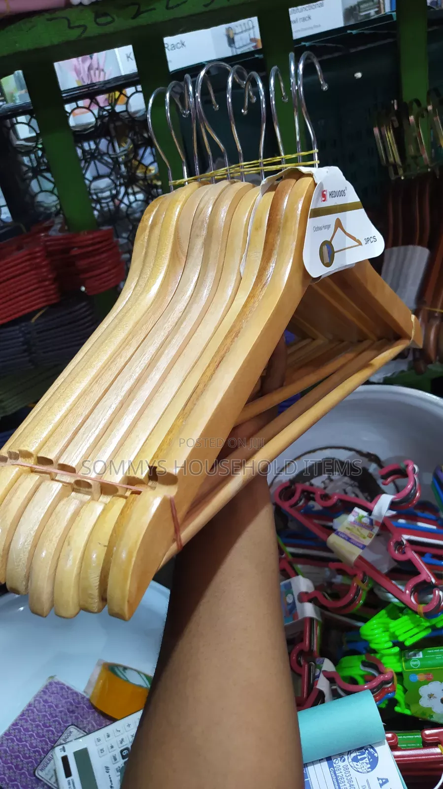 10set Wooden Cloth Hanger (Non Slip)