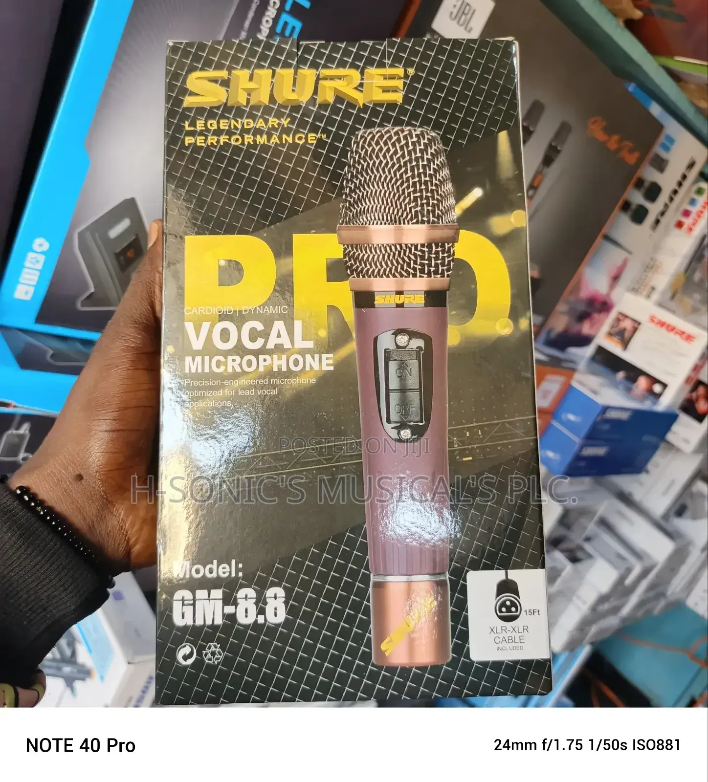 Quality Shure Gm-8.8 Dynamic Wired Microphone