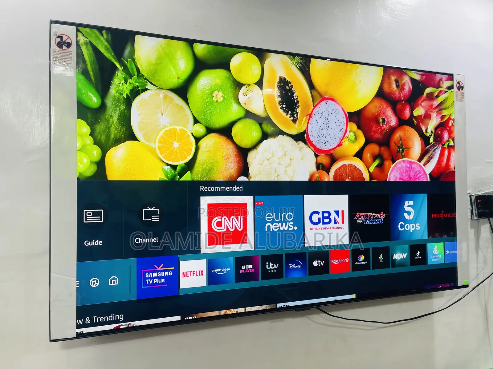 Samsung Qled 55” Q80a Quantum HDR 1500 Processor Tv 144 Refresh Rate