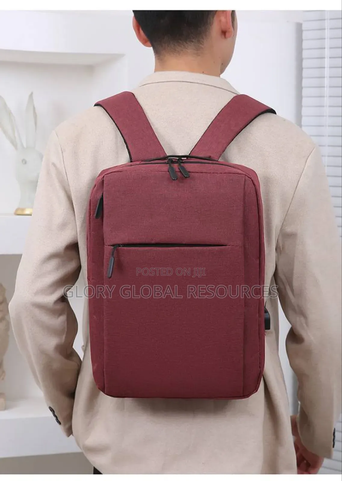 Unisex Business Rusksack Washable Laptop Bag