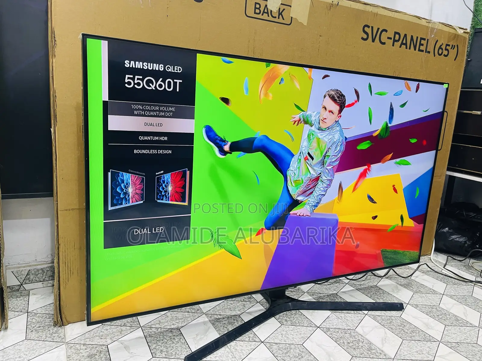 SAMSUNG 55” Class Q60T Quantum HDR Smart TV With Alexa