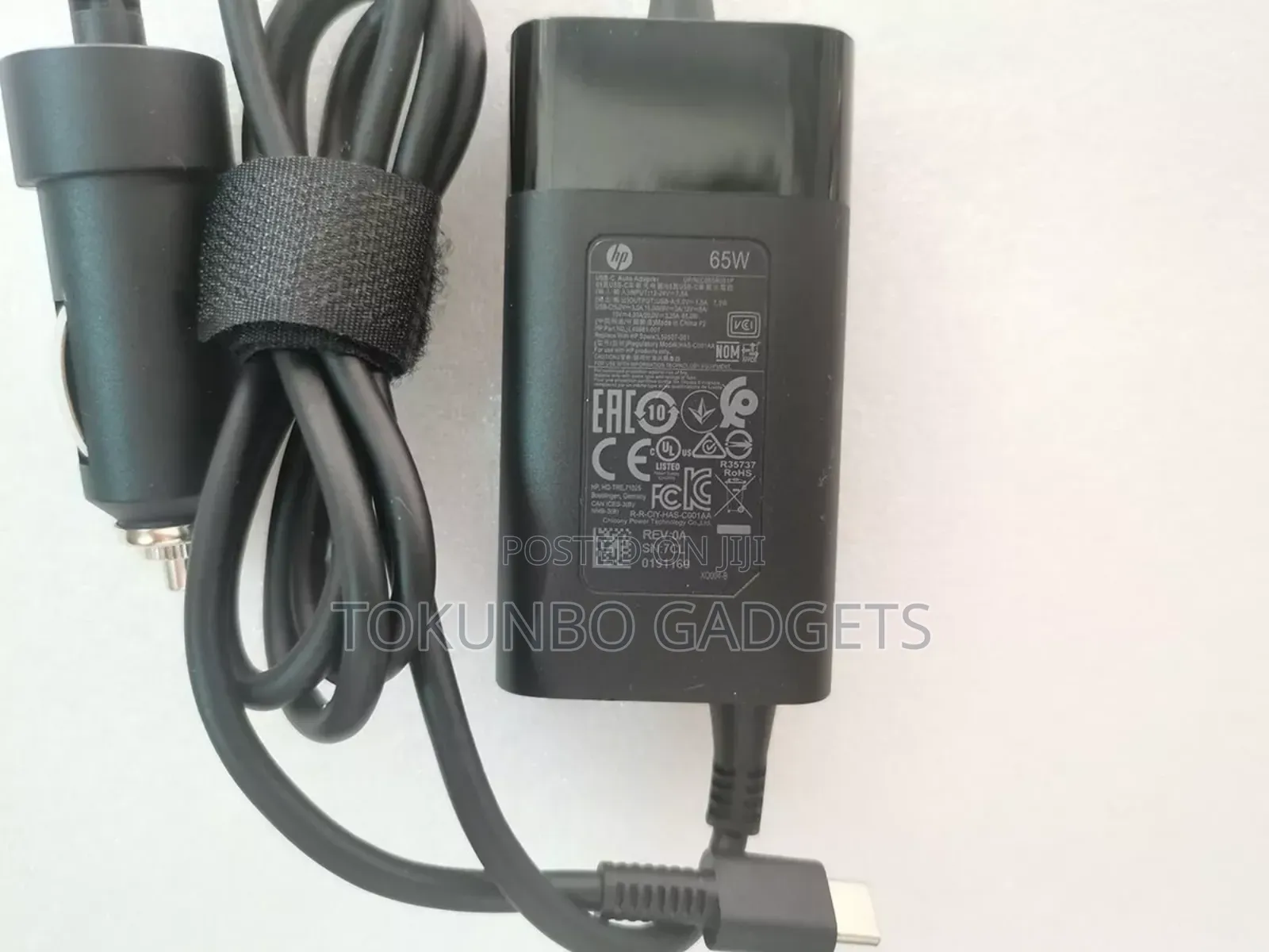 Genuine HP 65W USB-C Auto Adapter Car Charger C