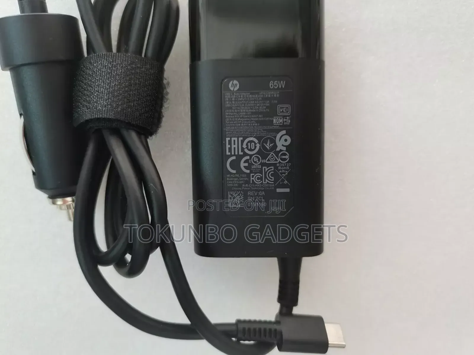 Genuine HP 65W USB-C Auto Adapter Car Charger C