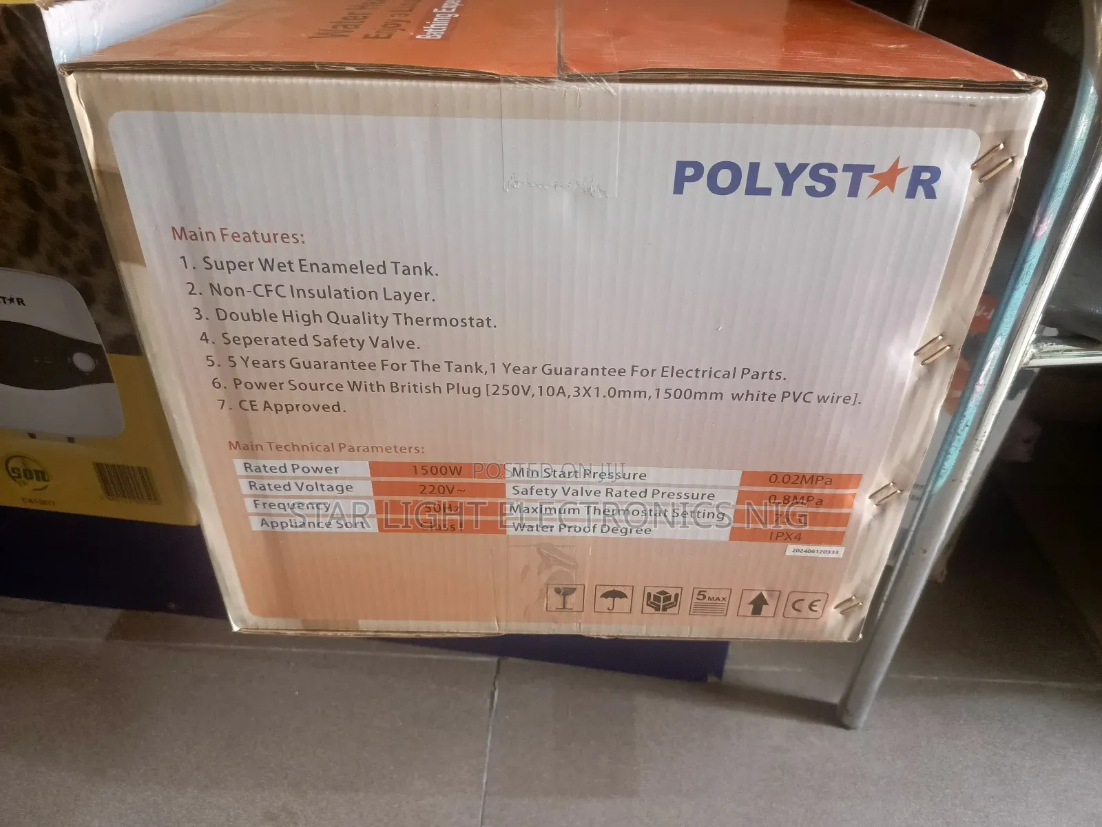 15 Liters Water Heater