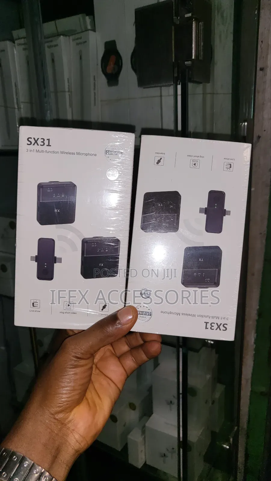Sx31 Wireless Dual Microphone for iPhone Type C Devices