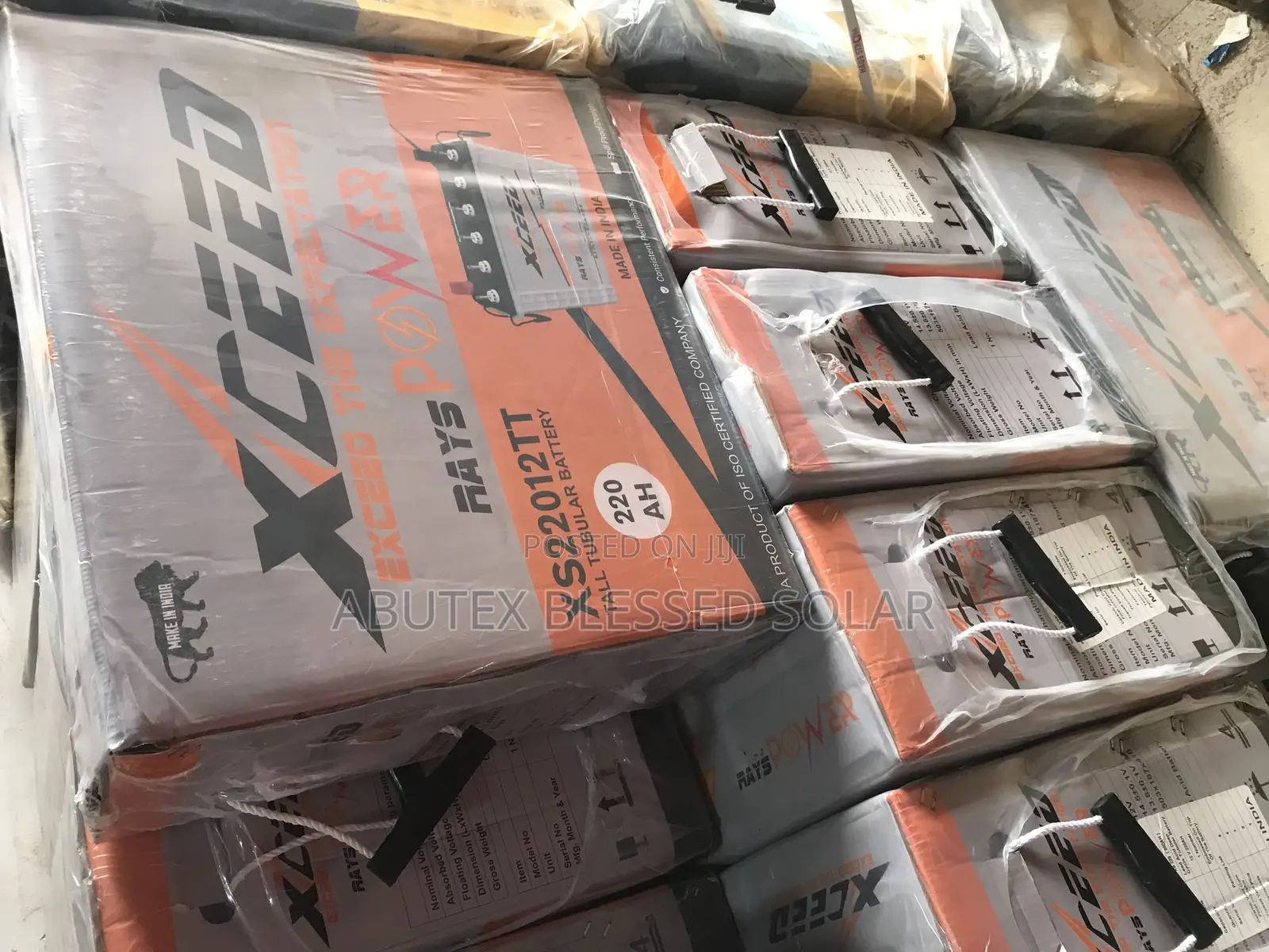220ah 12v Xceed Tall Tubular Battery Indian Battery