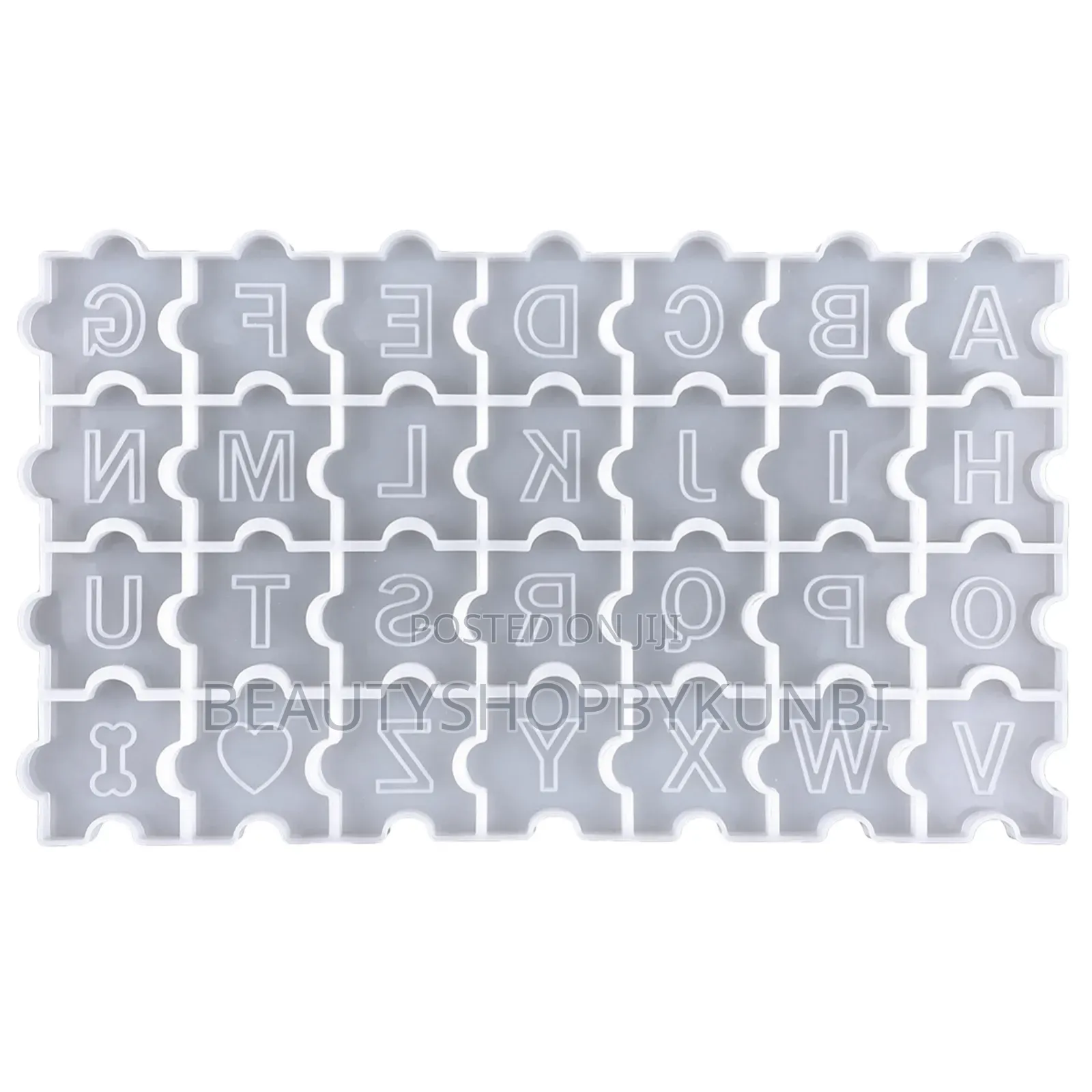Alphabet Puzzle Jigsaw Resin Mold