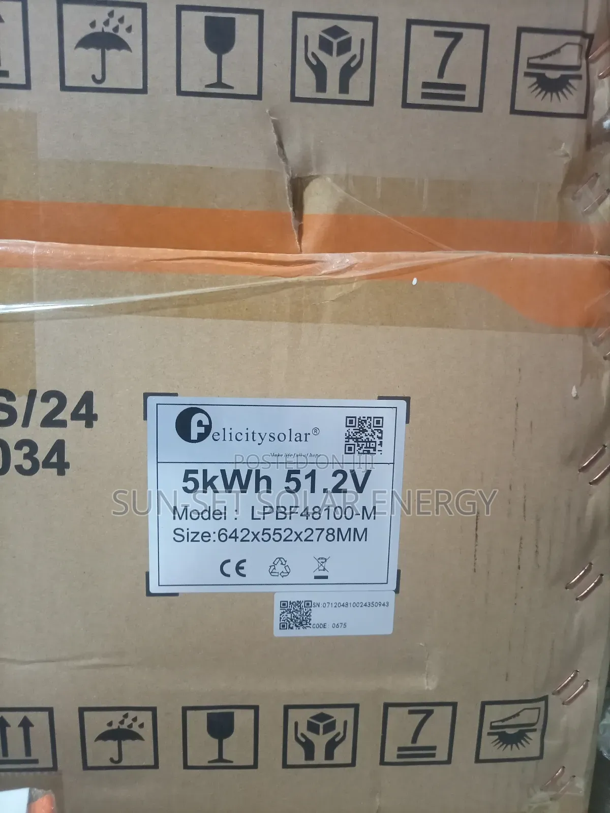 Felicity Lithium Battery 5kwh 100ah 48v With 5yrs Warranty.