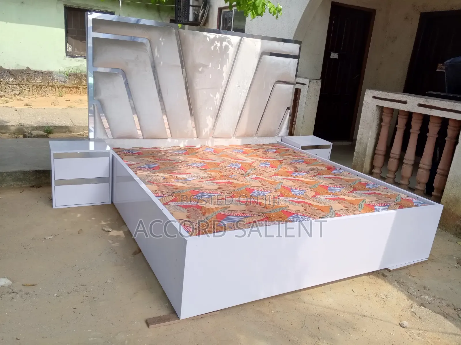 6 by 6 Executive Bed Frame With Bedside Drawers