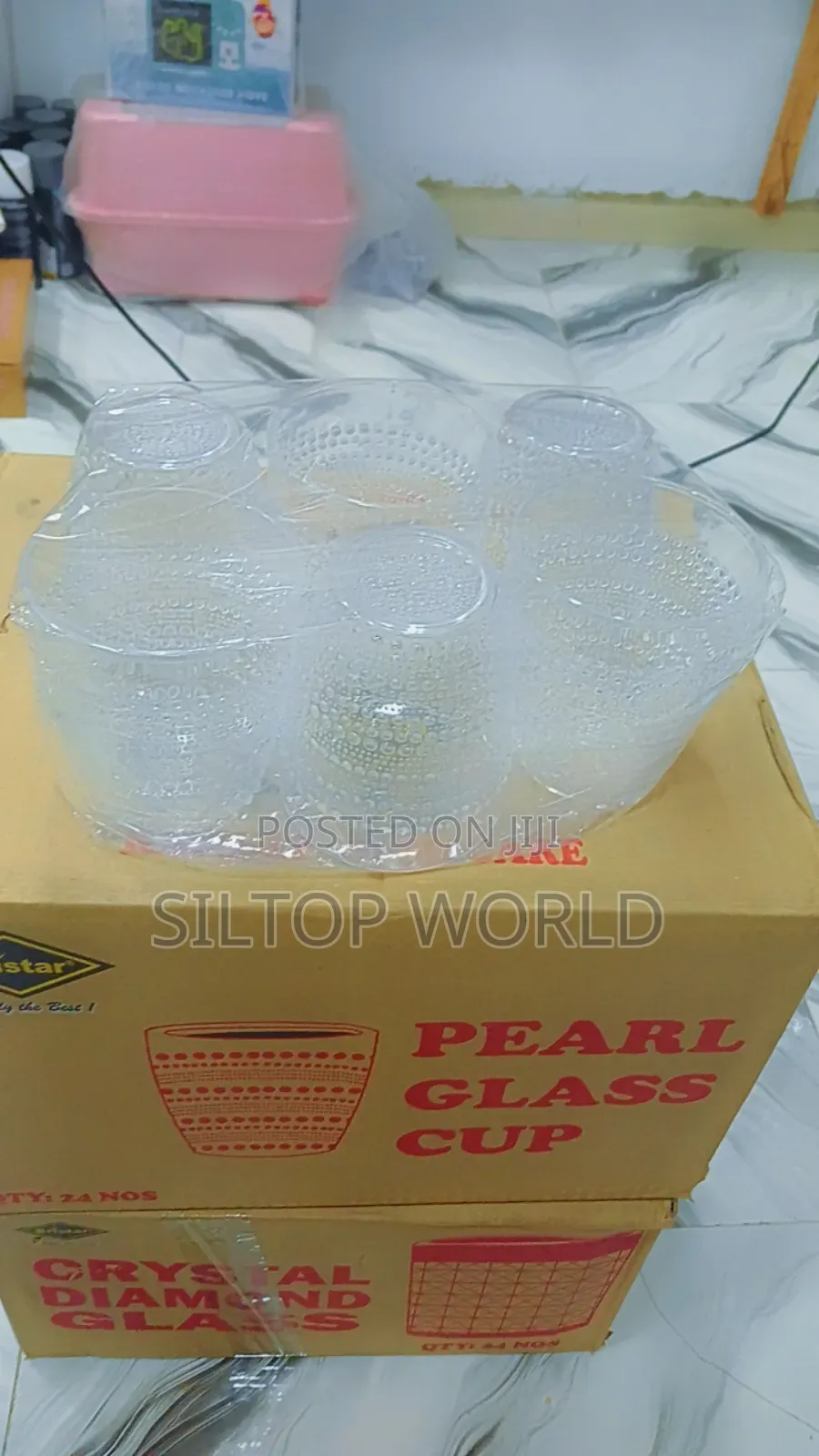 6pcs Pearl Acrylic Cups