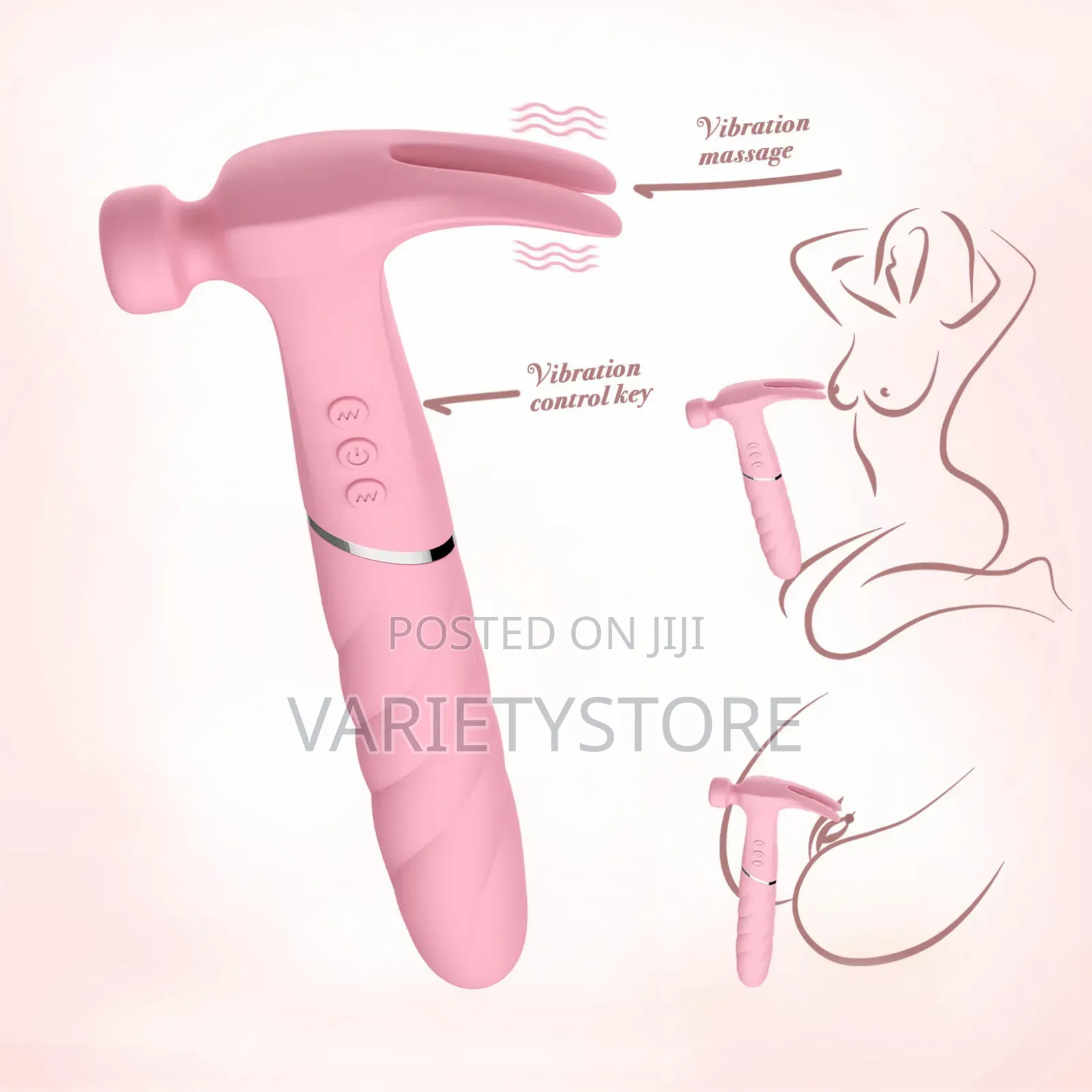 Hammer Shaped Dildo Vibrator for Women