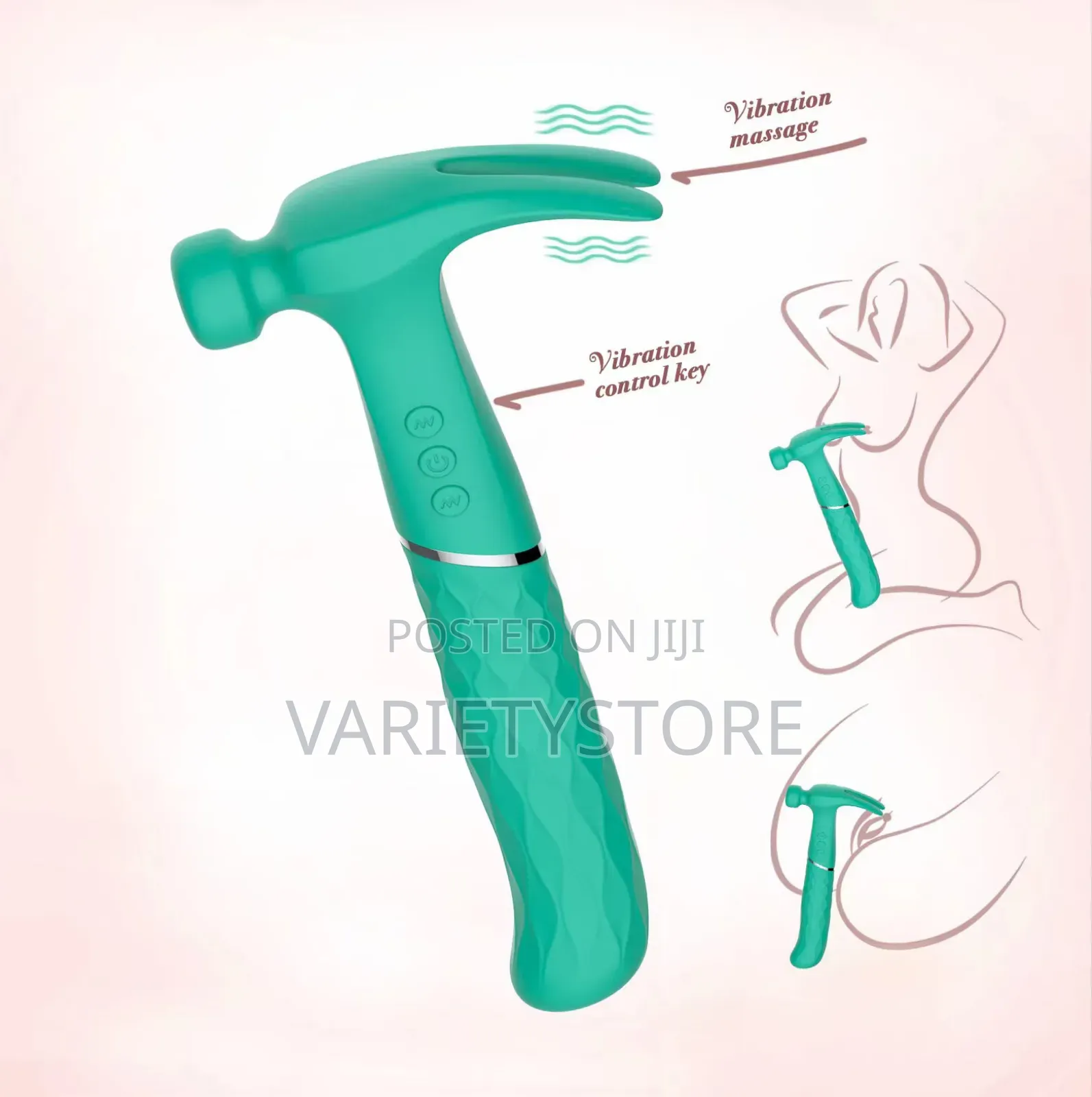 Hammer Shaped Dildo Vibrator for Women