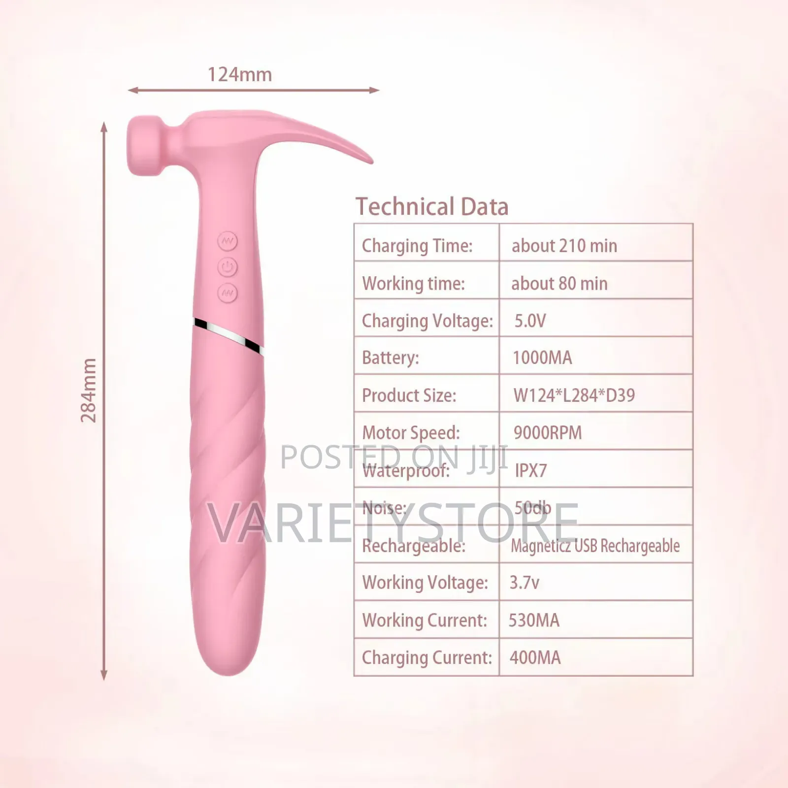 Hammer Shaped Dildo Vibrator for Women