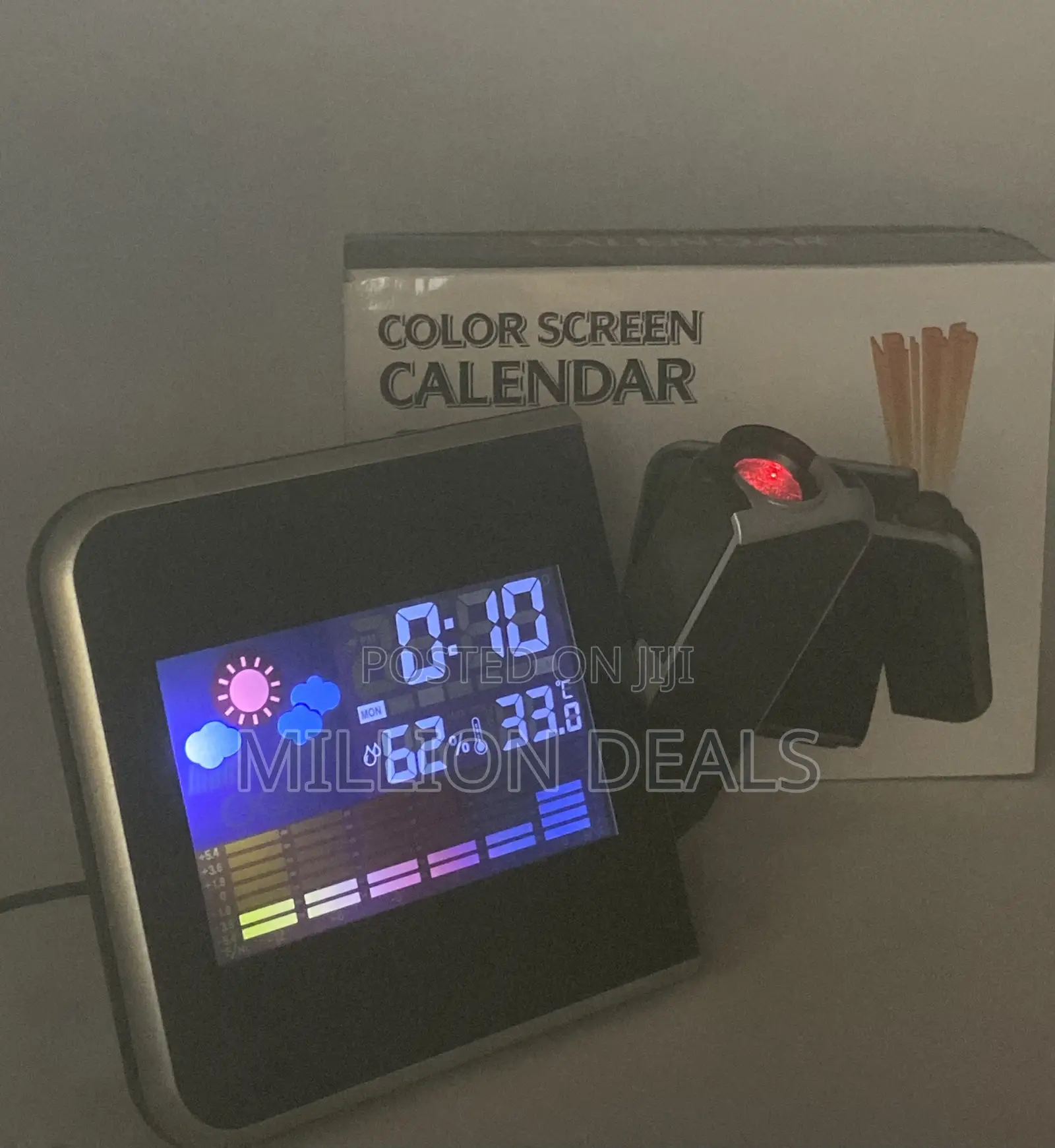 COLOR SCREEN CALENDAR Temperature Humidity Time Clock