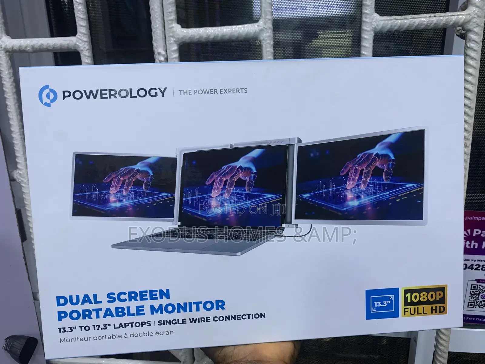 Powerology Dual Screen Portable Monitor