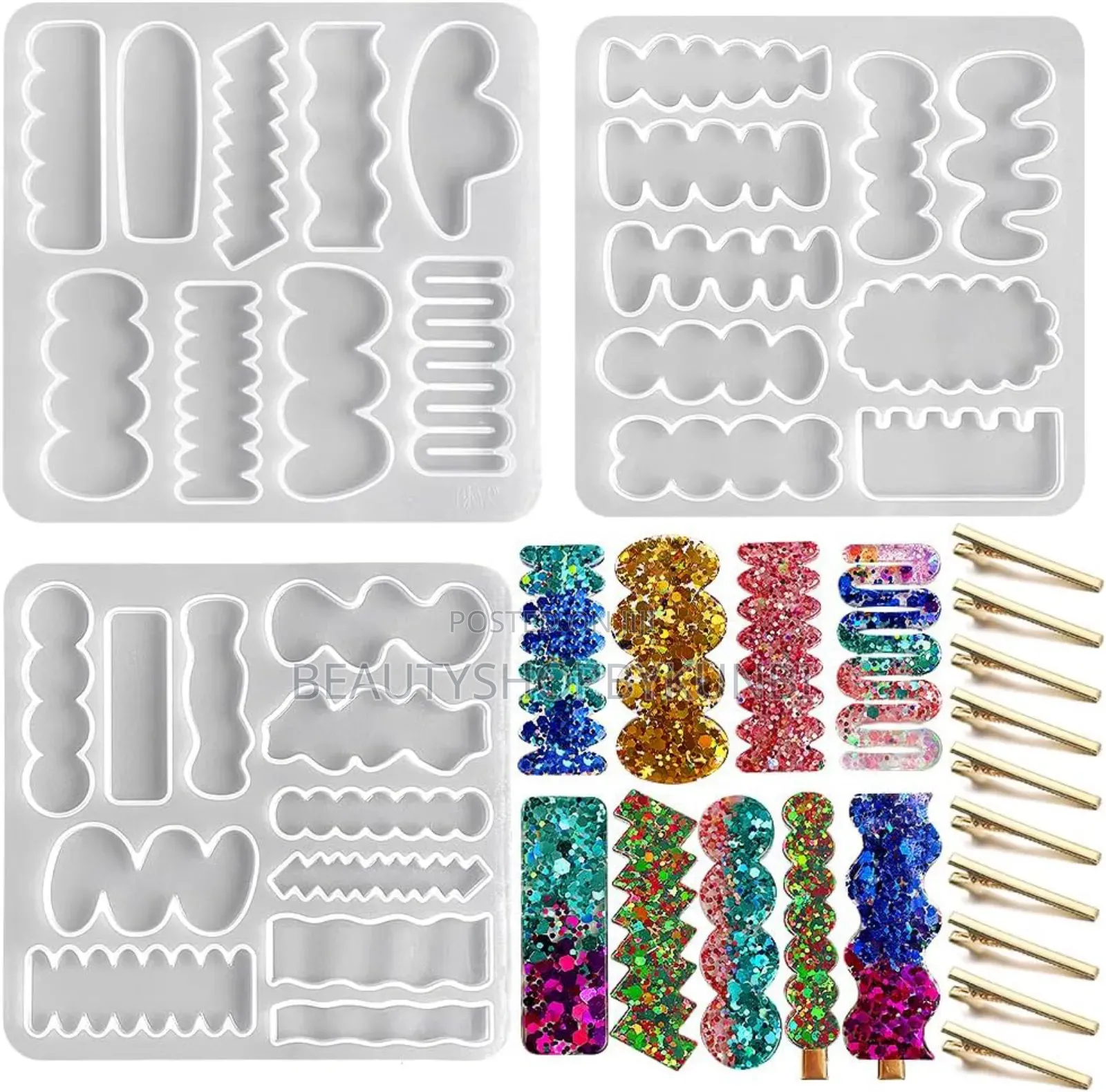 Hair Clip Silicone Resin Epoxy Mold