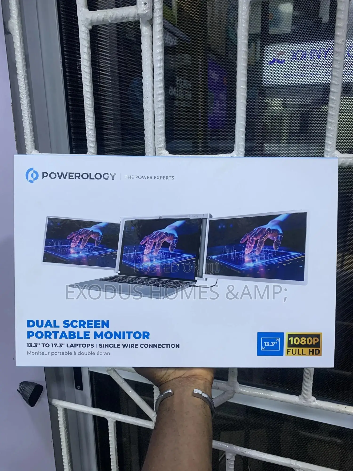Powerology Dual Screen Portable Monitor