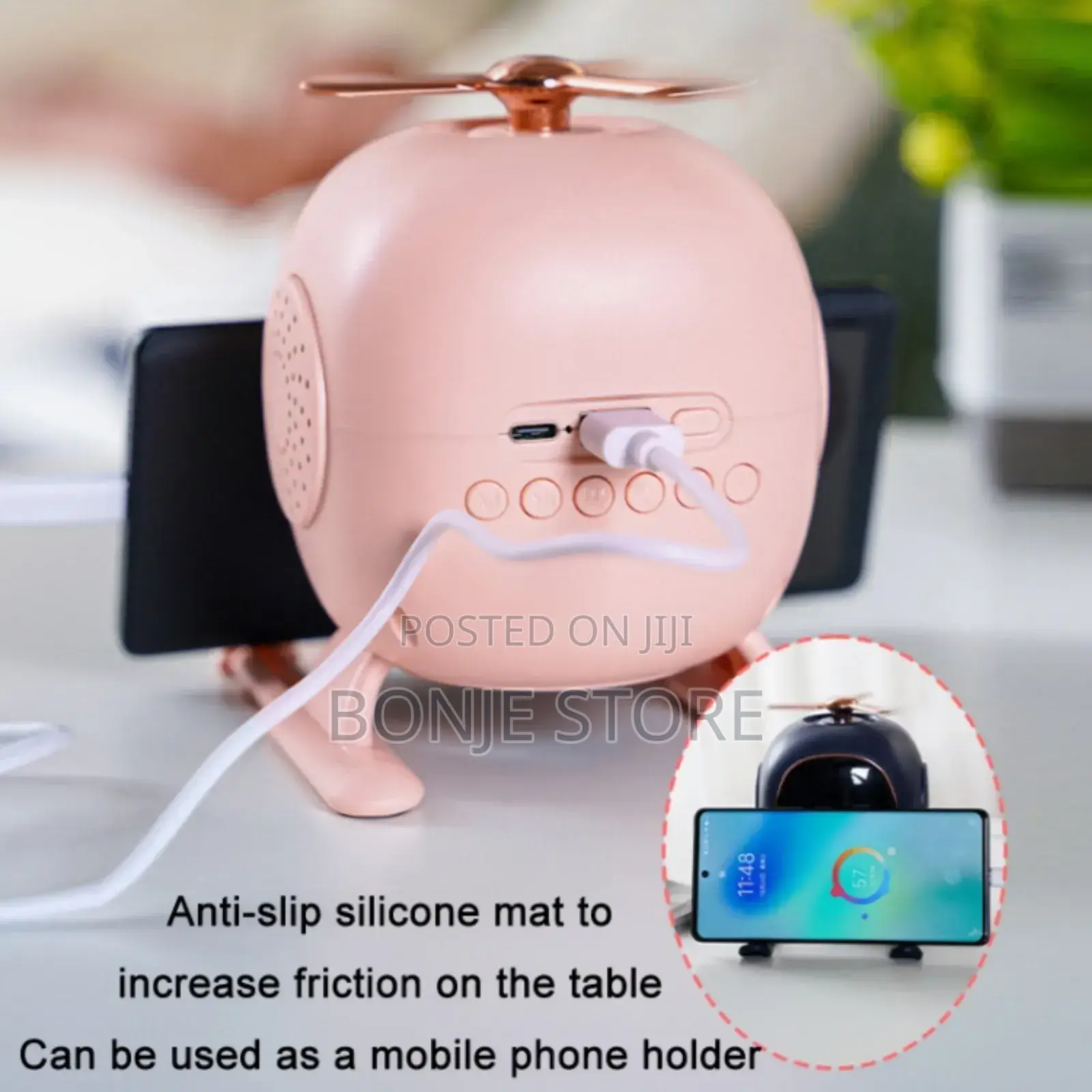 Aromatherapy Bluetooth Alarm Clock Stand Subwoofer Speaker