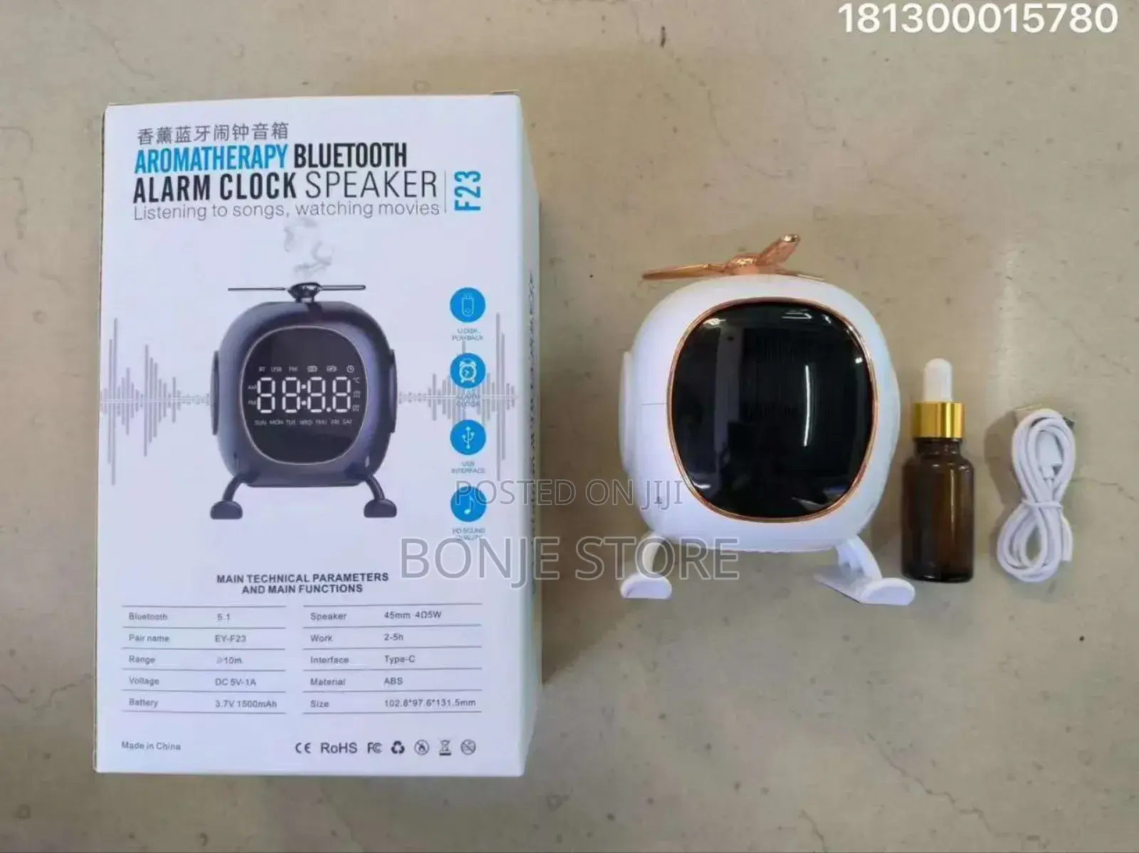 Aromatherapy Bluetooth Alarm Clock Stand Subwoofer Speaker