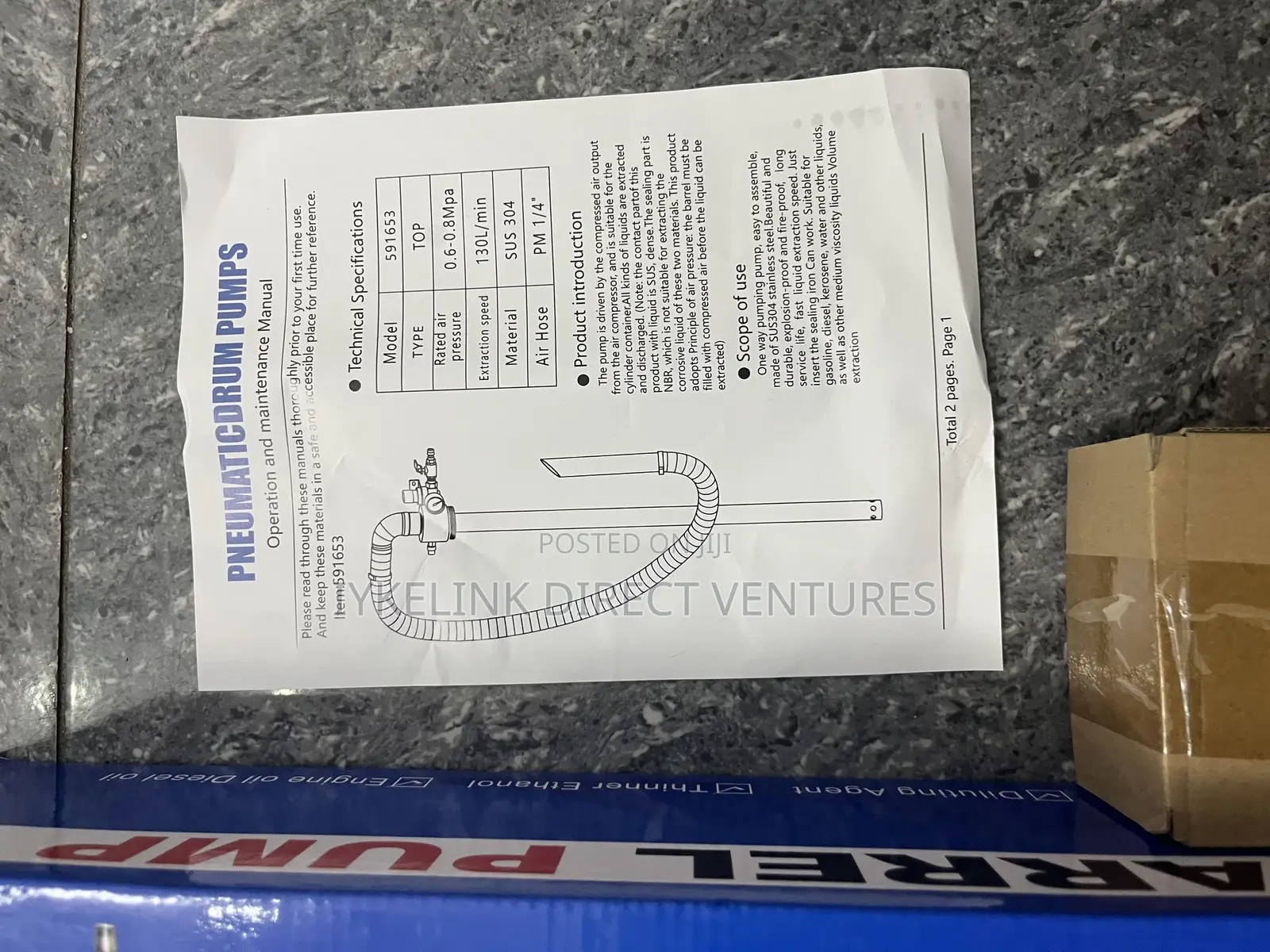 Oil Transfer Barrel Pump (Pneumaticdrum Pump)