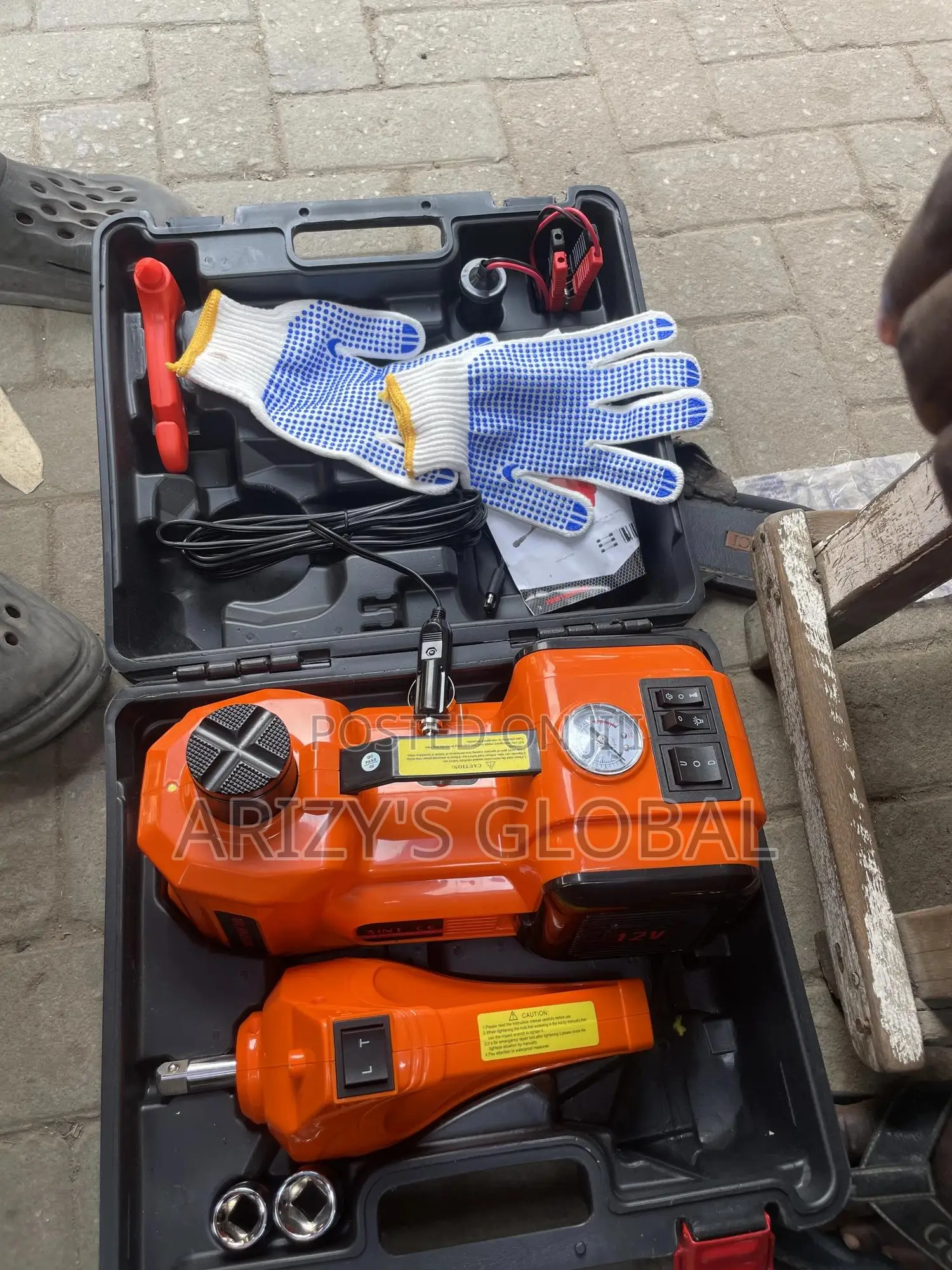 Electric Jack ,Air Pump,4 In1
