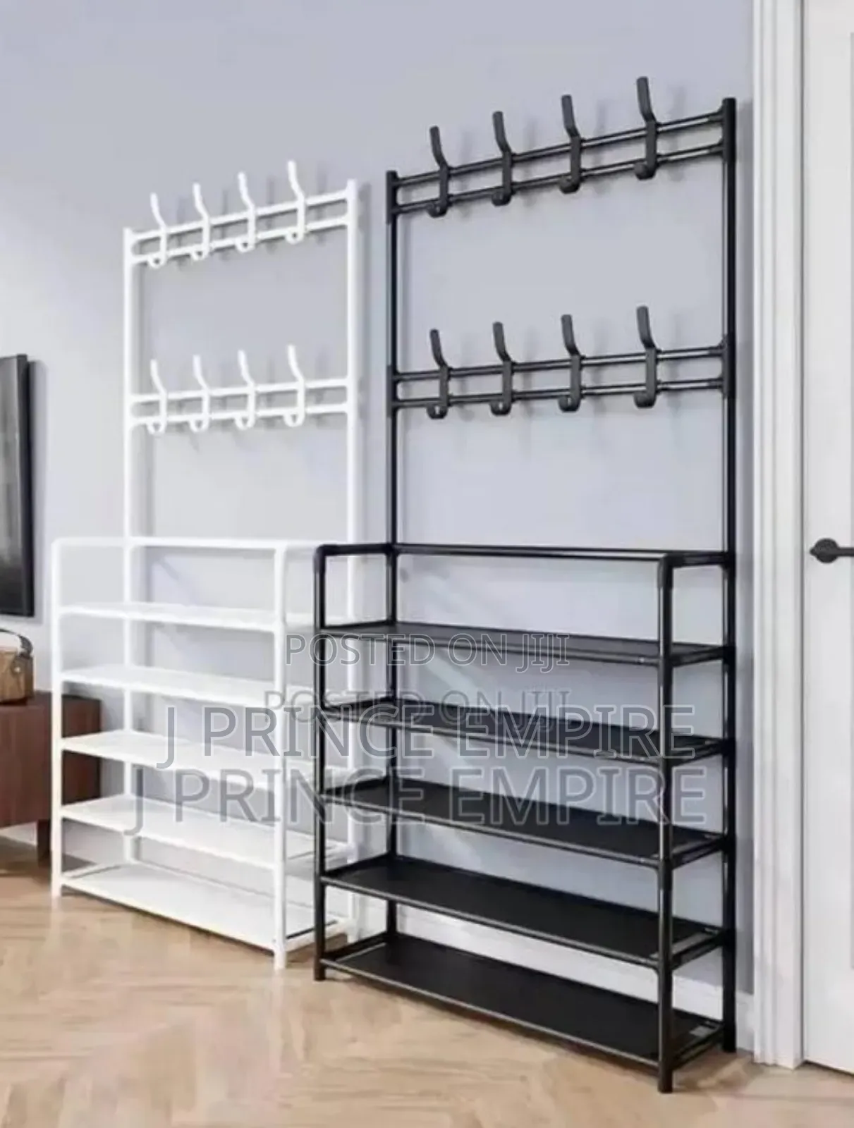 2-in-1 Clothe Rack Hanger And Shoe Storage Rack