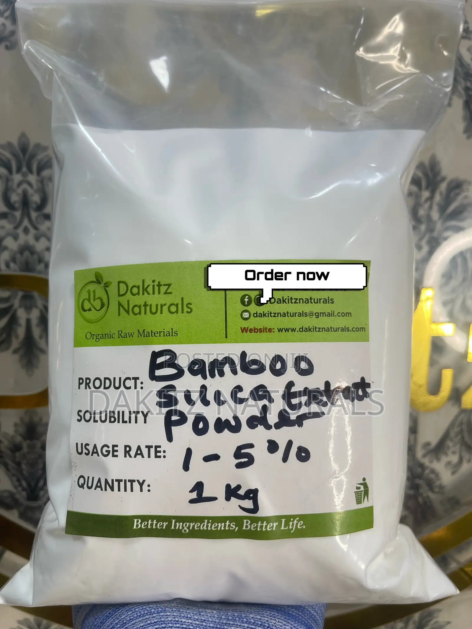 Bamboo Silica Extract Powder 100g