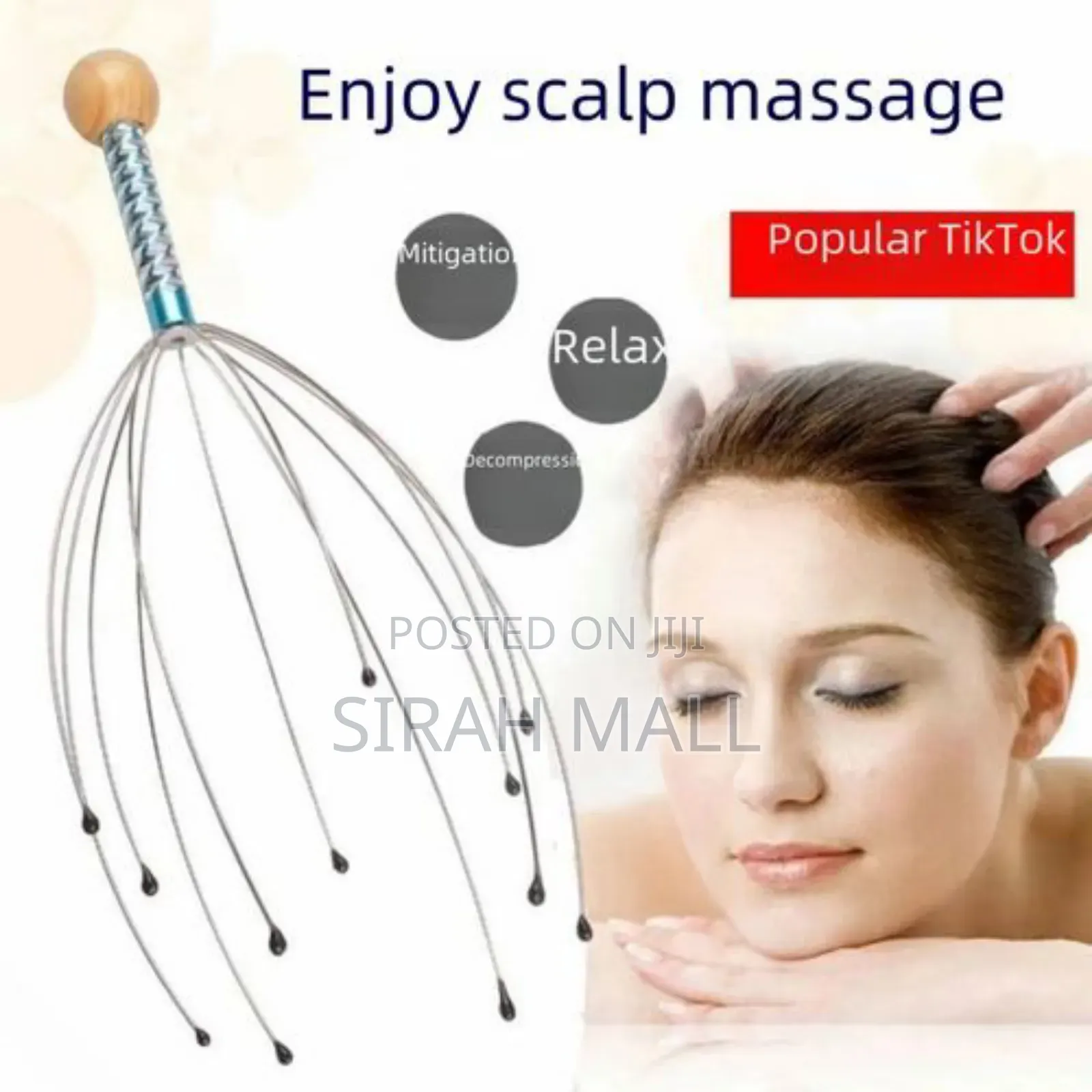 Tingling Octopus Head Scalp Head Massager for Hair