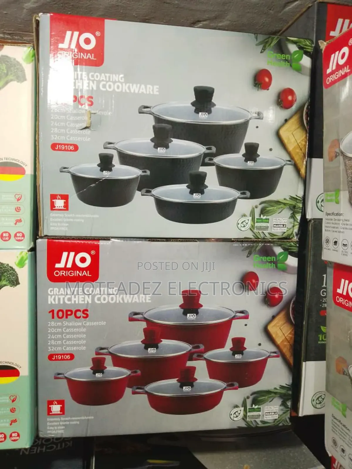 Jio Original 10pcs High Quality Granite Coating Cookware Set