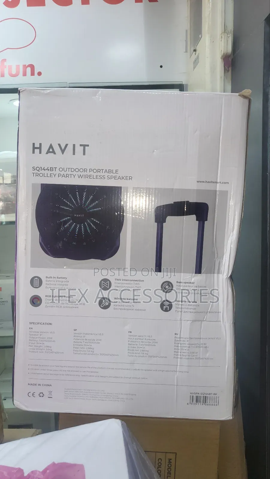 Havit Sq144bt Outdoor Bluetooth Speaker