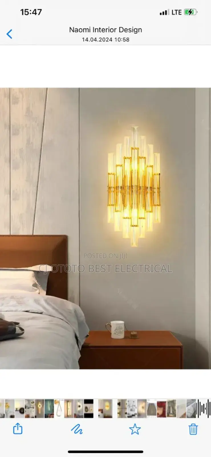 Crystals Luxury Wall Bracket Light for Boss Them.