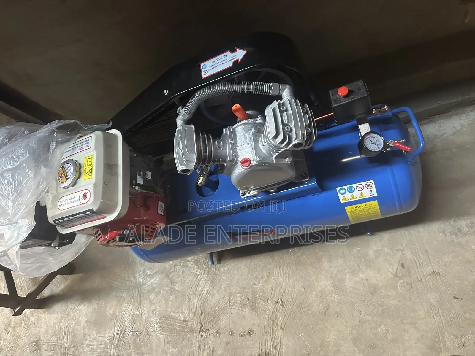 Air Compressor Gasoline Driven 5.5HP 100 Liters Tank
