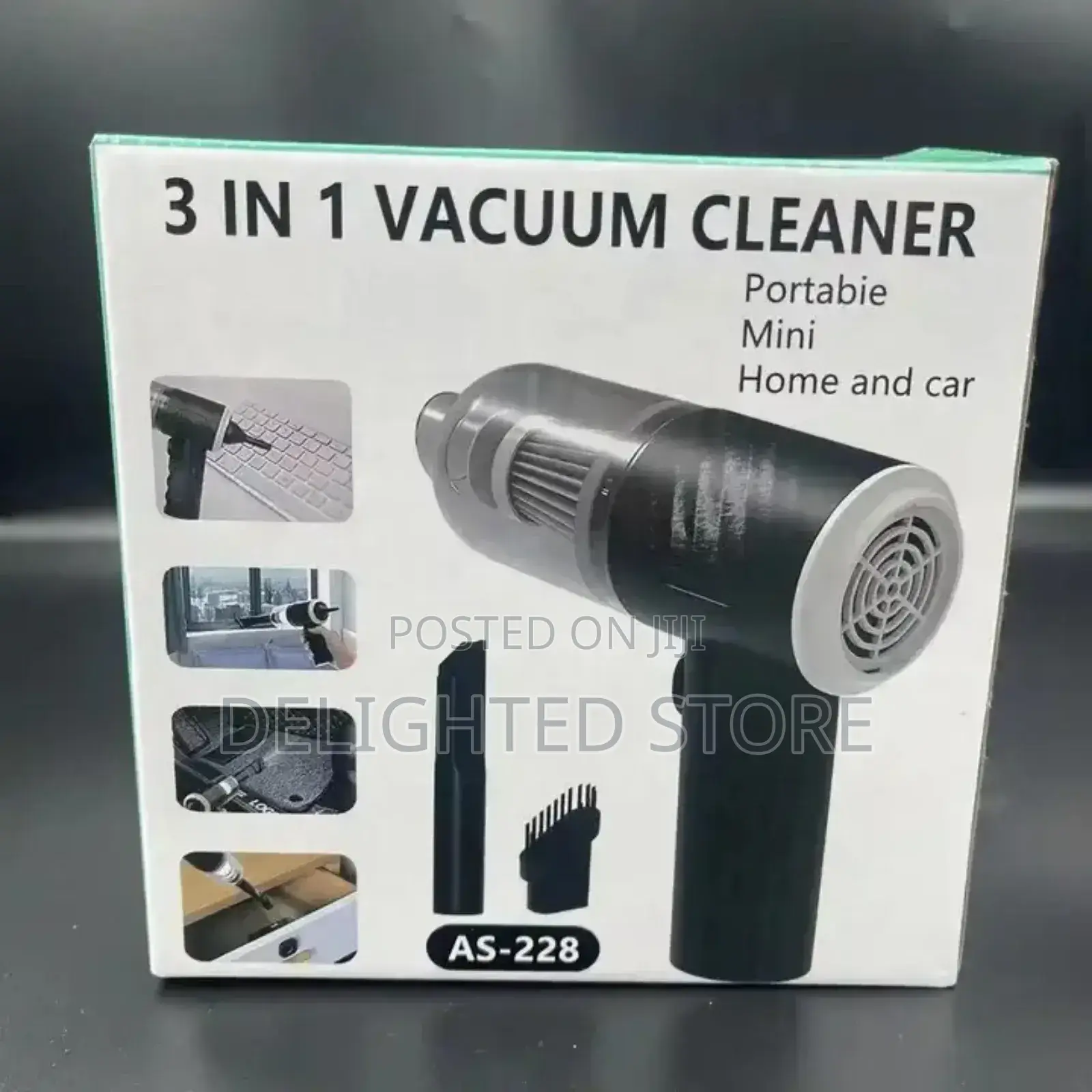 3in1 Rechargeable (Wireless) Car/Home Vacuum Cleaner