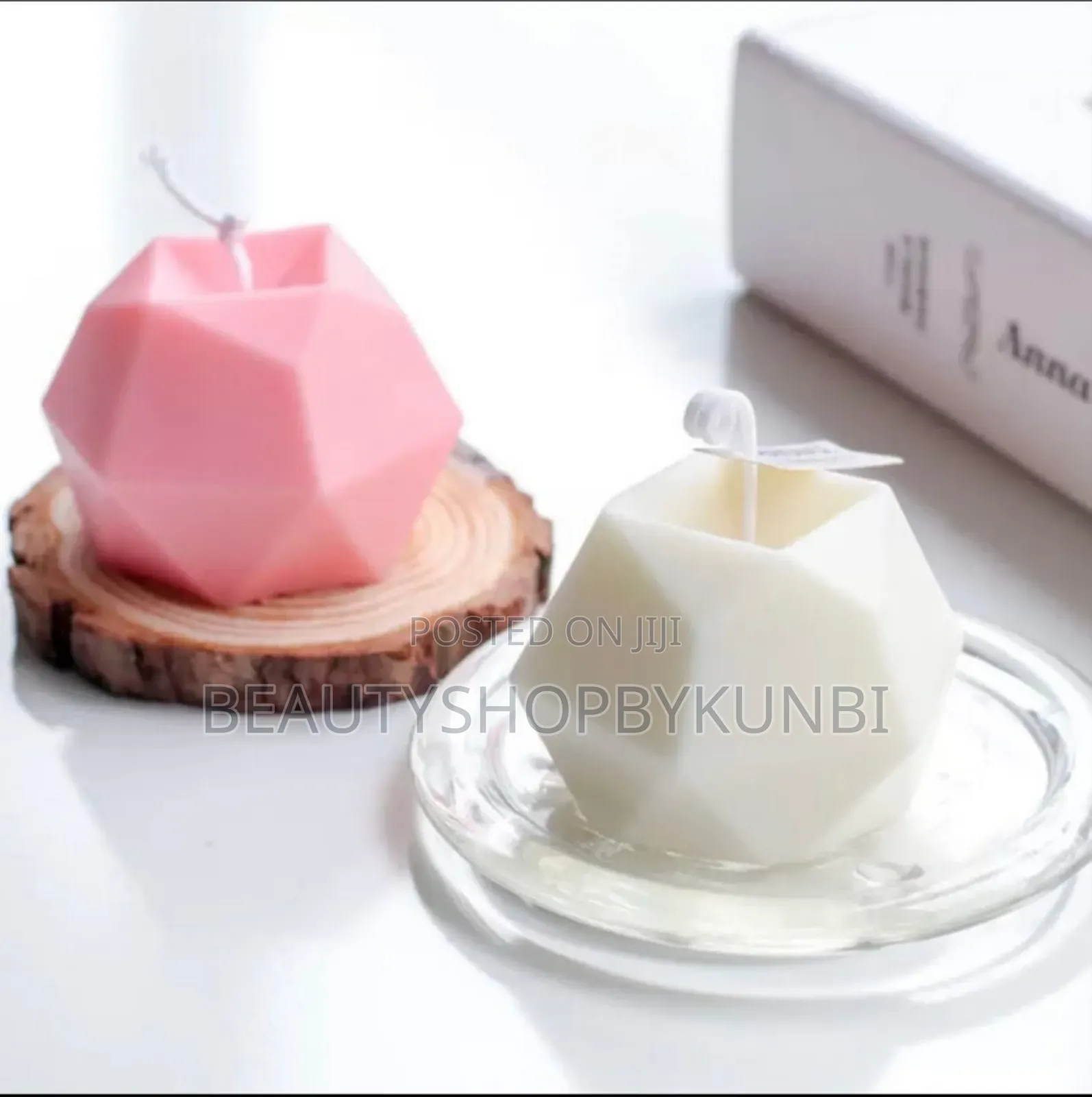 8 Cavity Diamond Cube Silicone Mold for Candles Resins