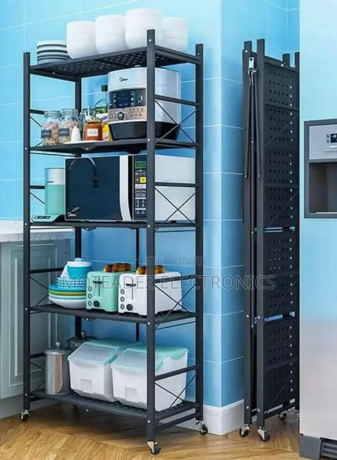 5 Layers Foldable/Movable Multipurpose Household Rack/Shelf