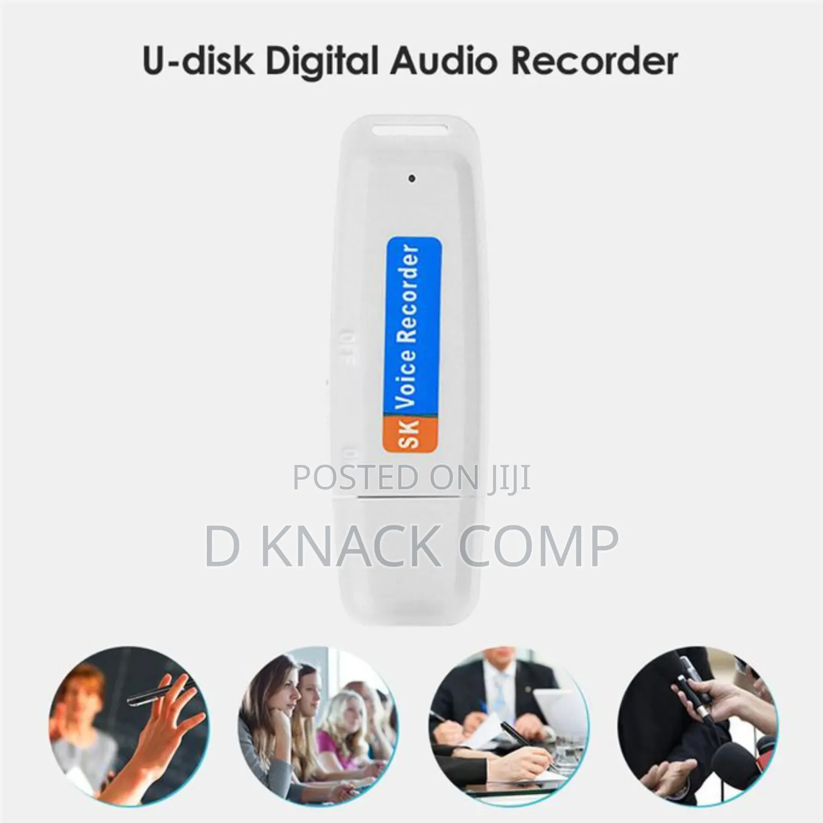 Portable Rechargeable U-Disk USB Digital Audio Voice Rec