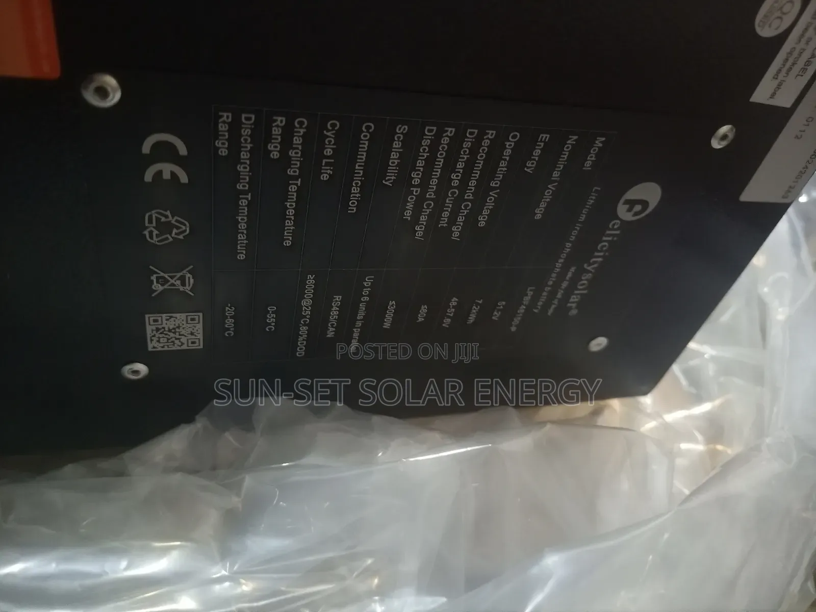 FELICITY Lithium Battery 300ah10kwh 51.2v With 5yrs Warrant.