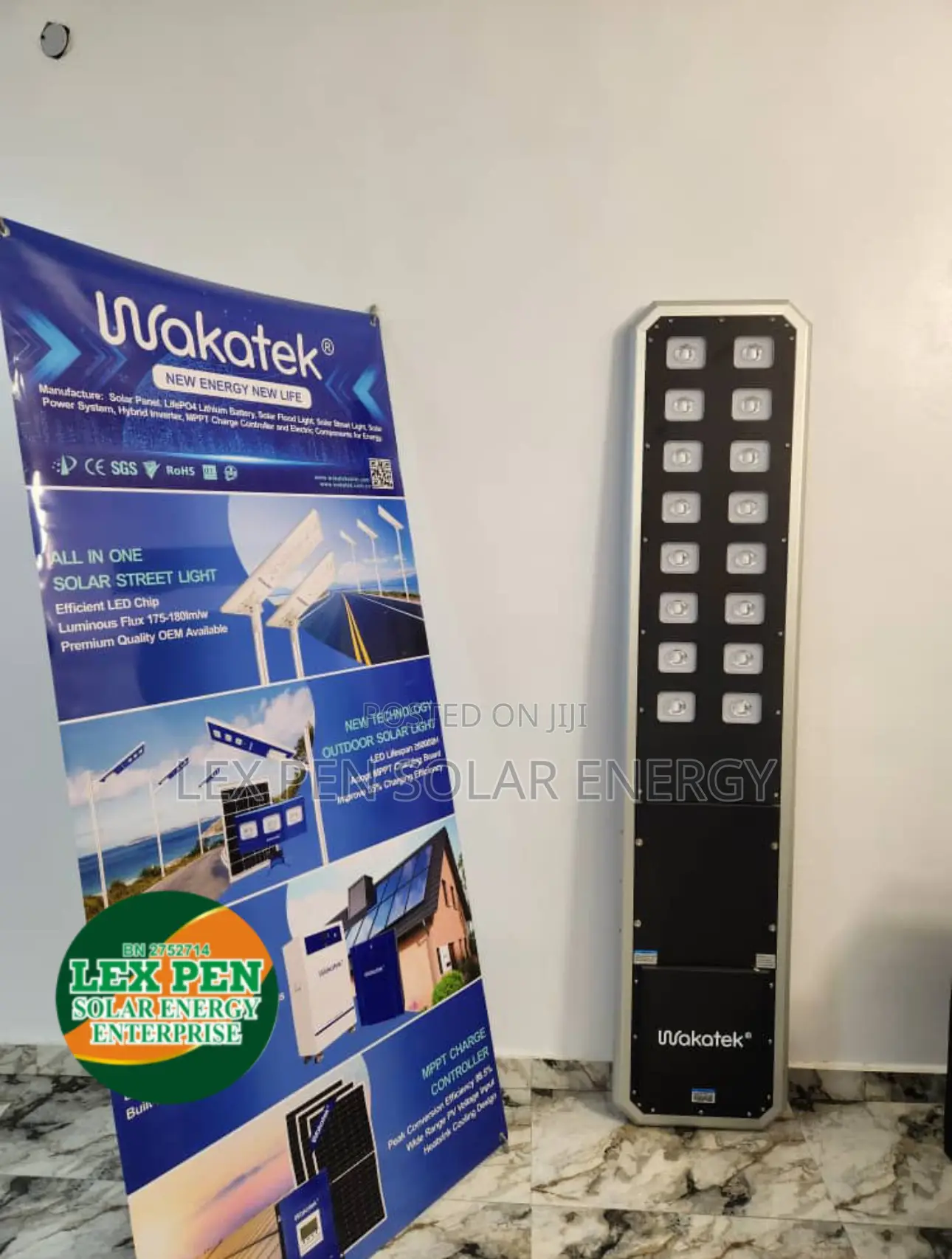 160watt Wakatek All in One Solar Street Light Available
