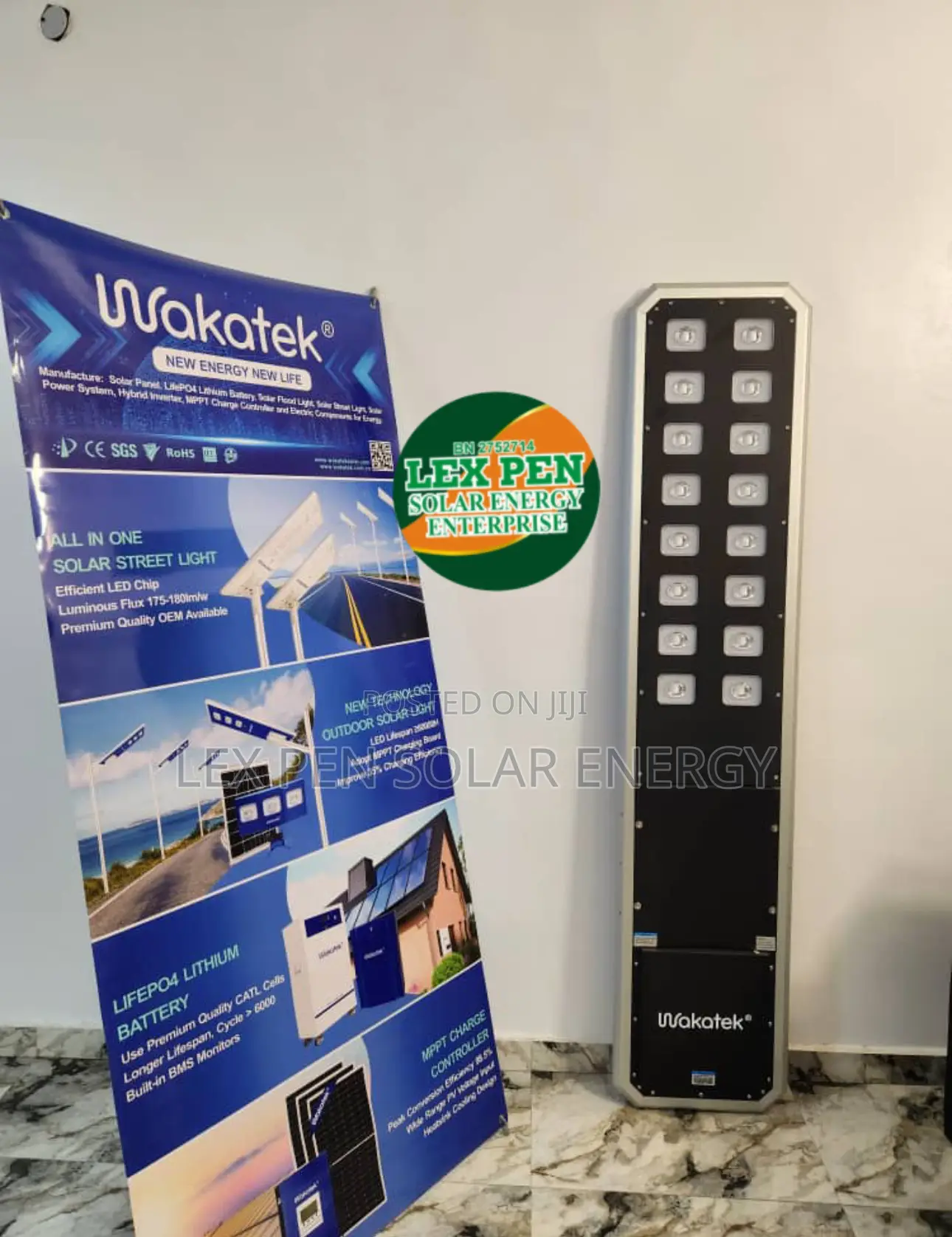 160w Wakatek All in One Solar Street Light Available
