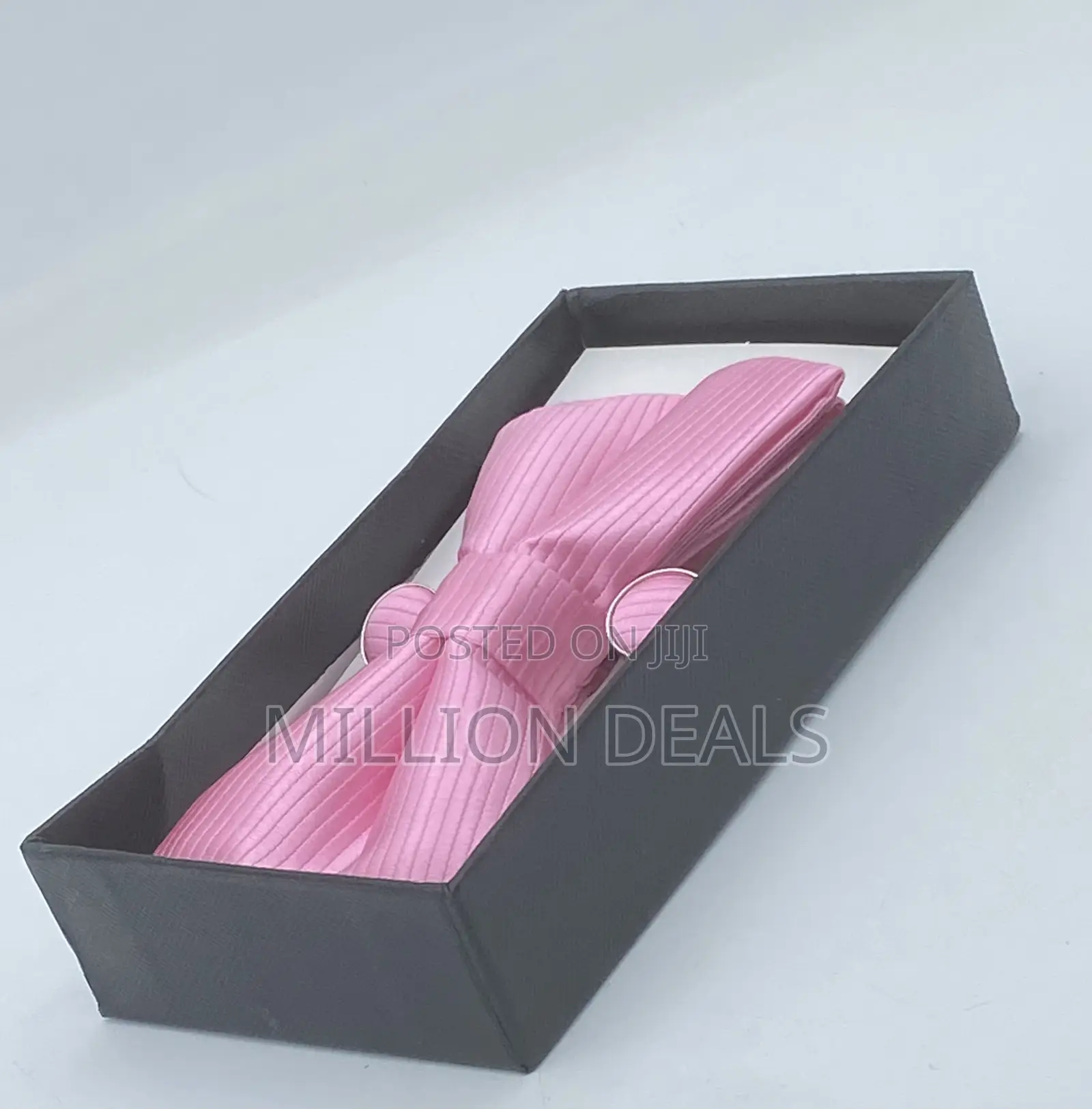 Pink Classic 3-in-1 Men’S Bow Tie Set