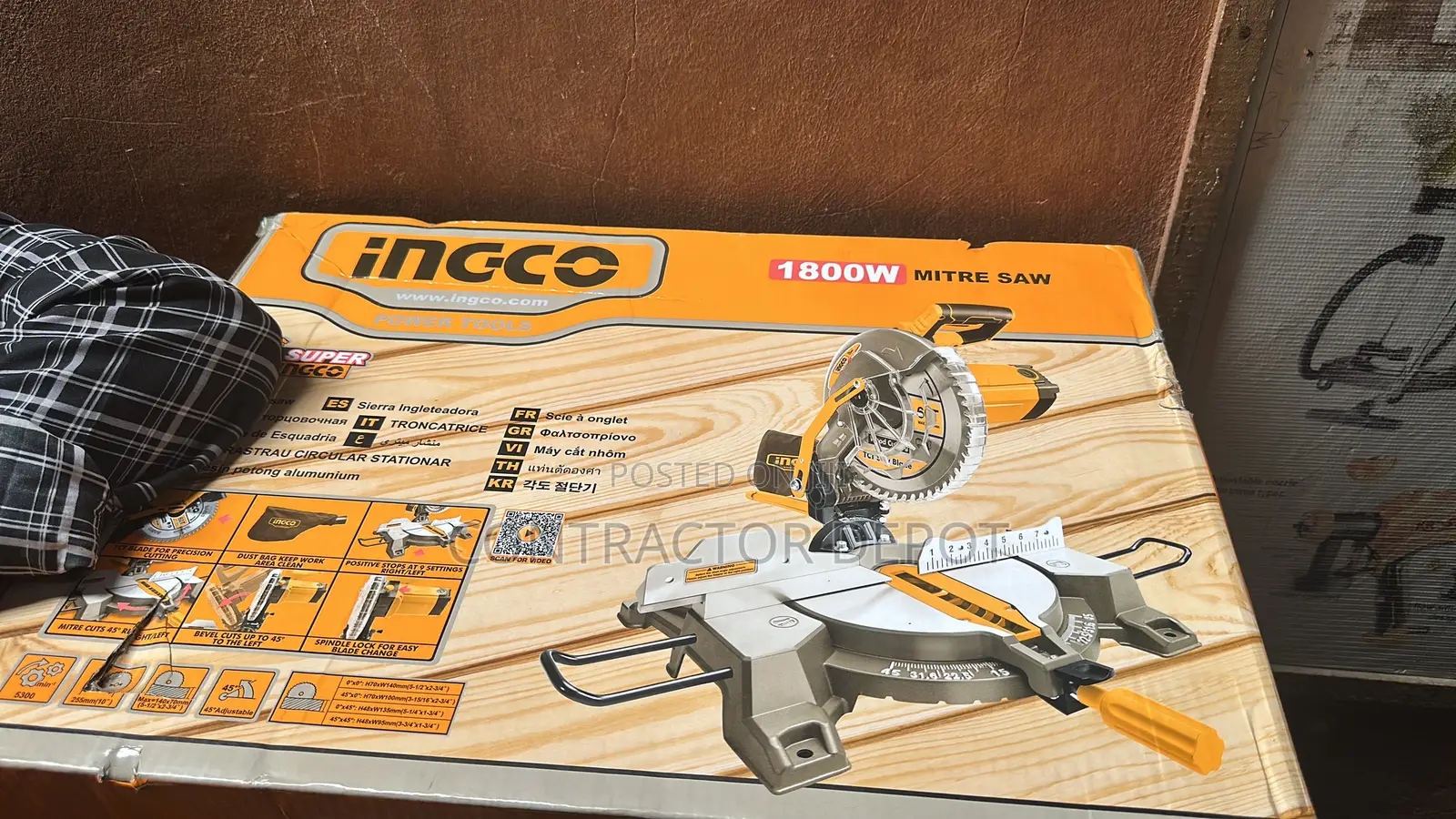 Ingco Miter Saw Cutting 10" Inches 1800W 100% Original