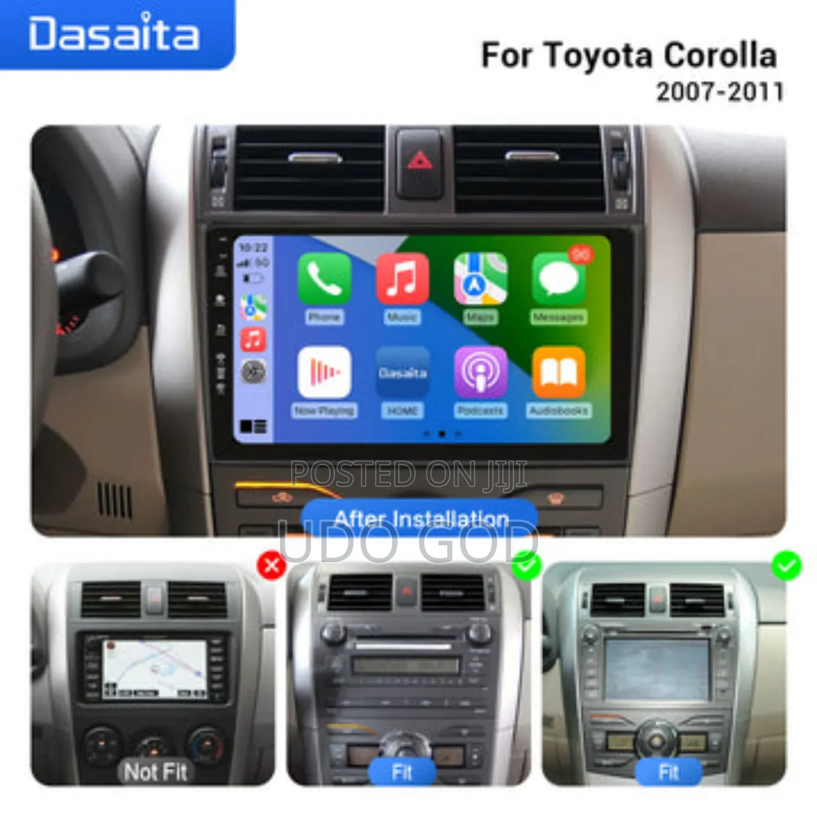 Toyota Corolla 2007-2011 Android Apple Car Play